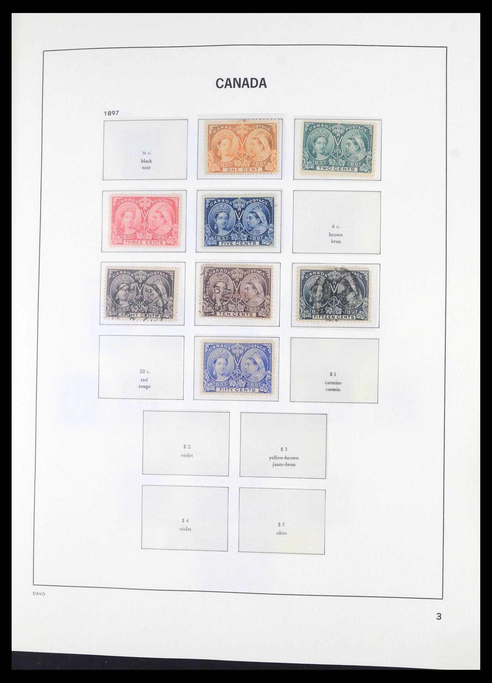 39694 0003 - Postzegelverzameling 39694 Canada 1859-1983.