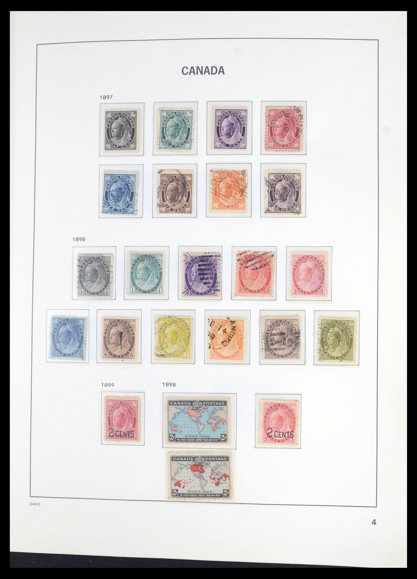 39694 0004 - Postzegelverzameling 39694 Canada 1859-1983.