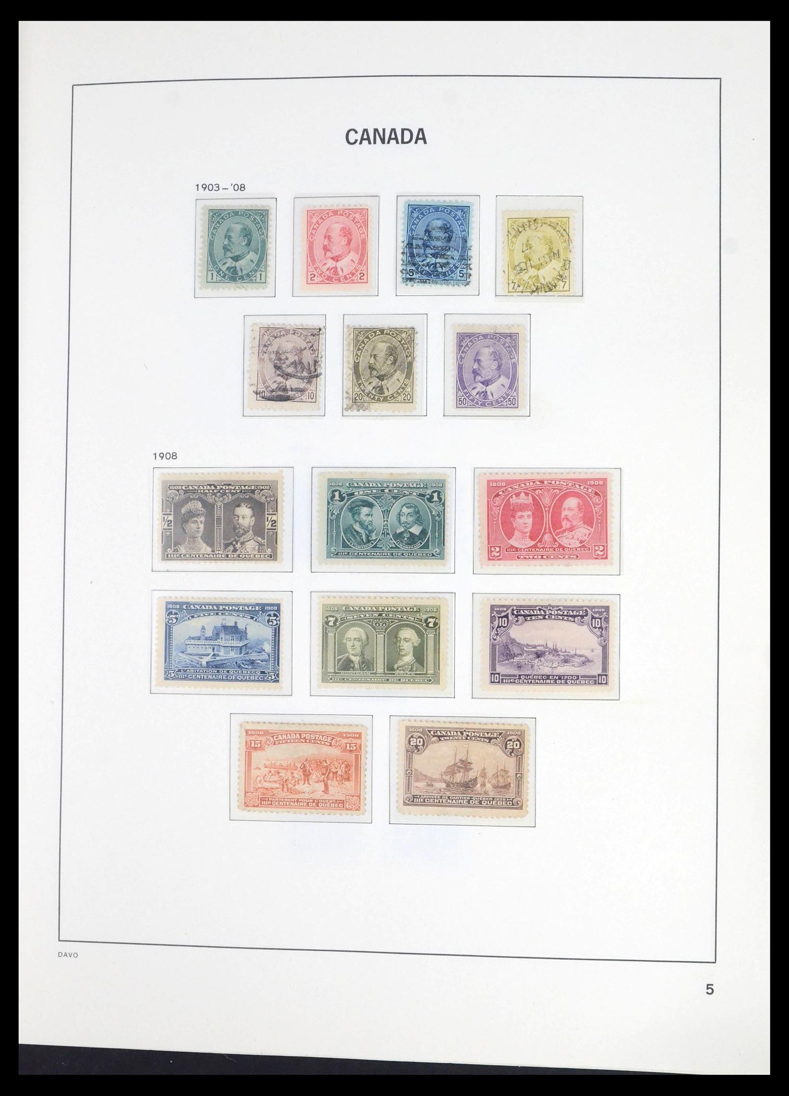 39694 0005 - Postzegelverzameling 39694 Canada 1859-1983.