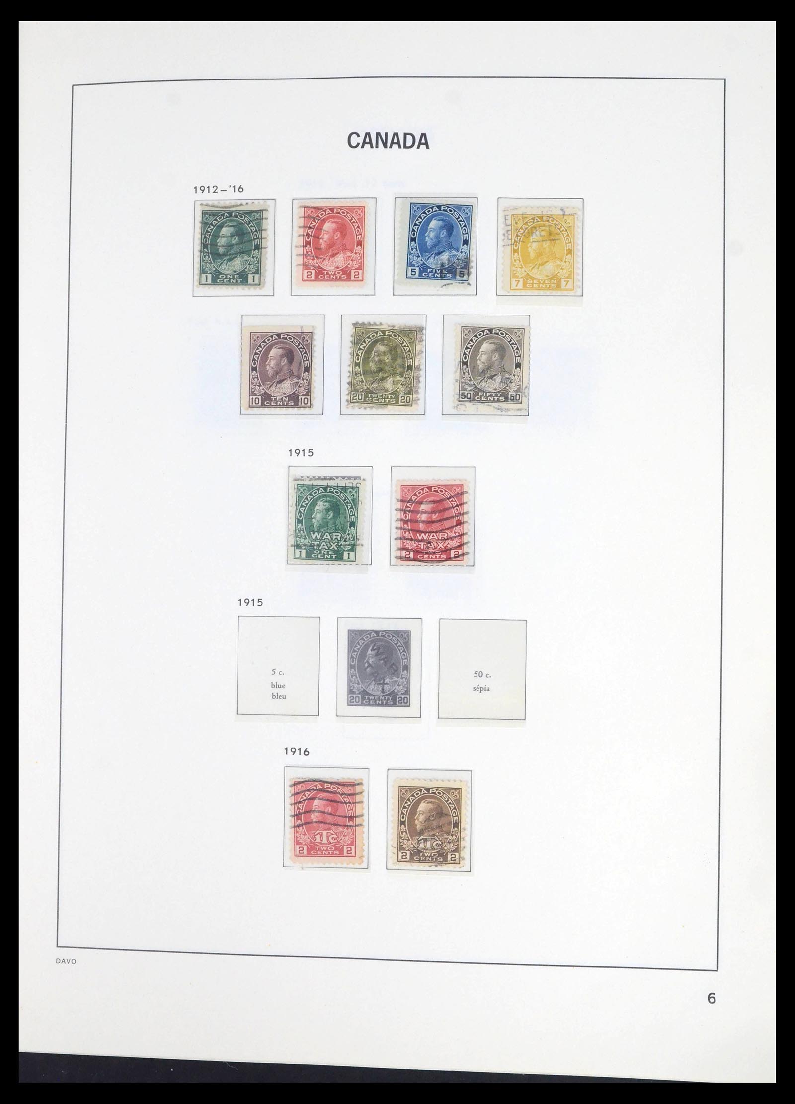 39694 0006 - Postzegelverzameling 39694 Canada 1859-1983.