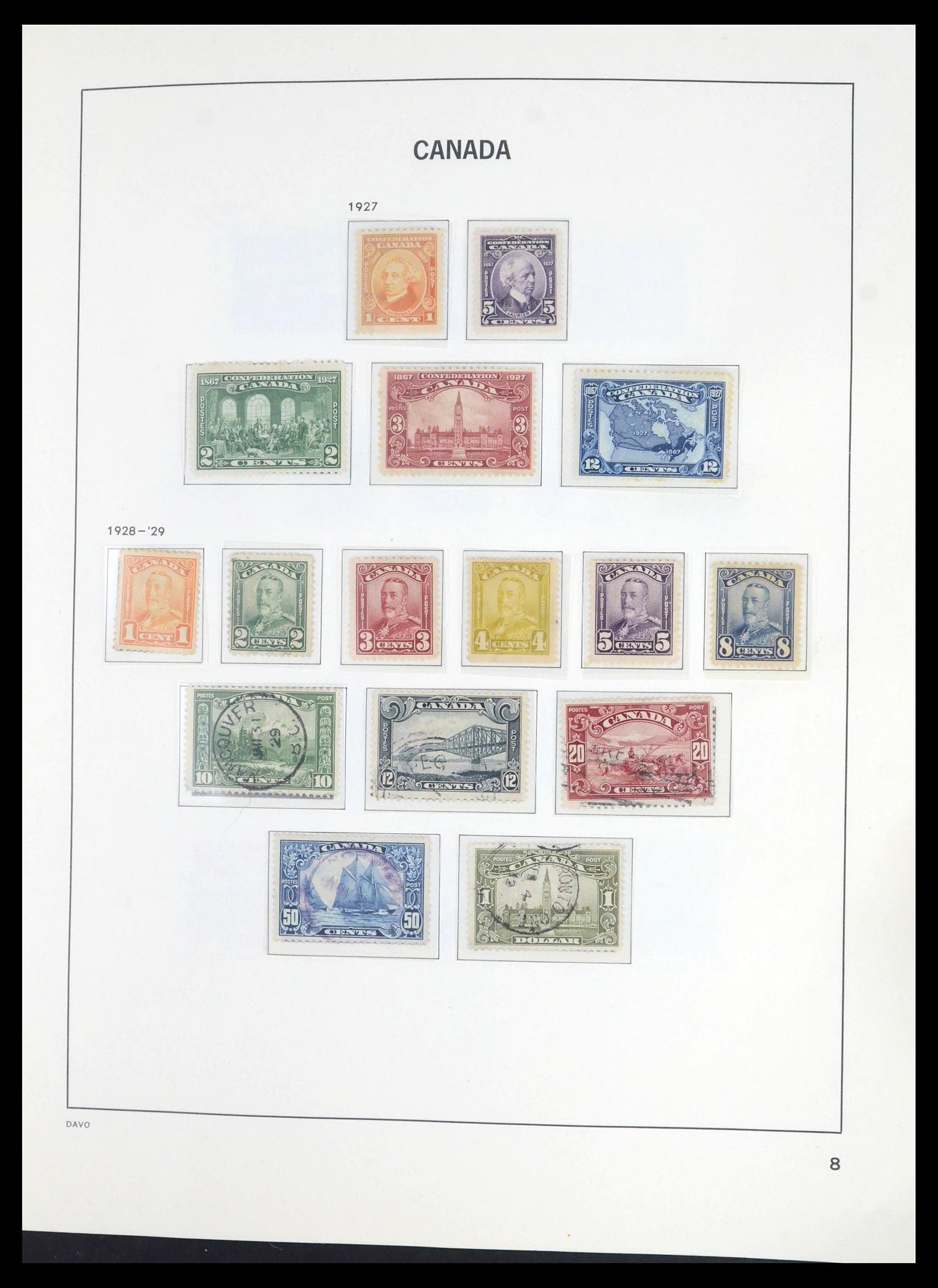 39694 0010 - Postzegelverzameling 39694 Canada 1859-1983.