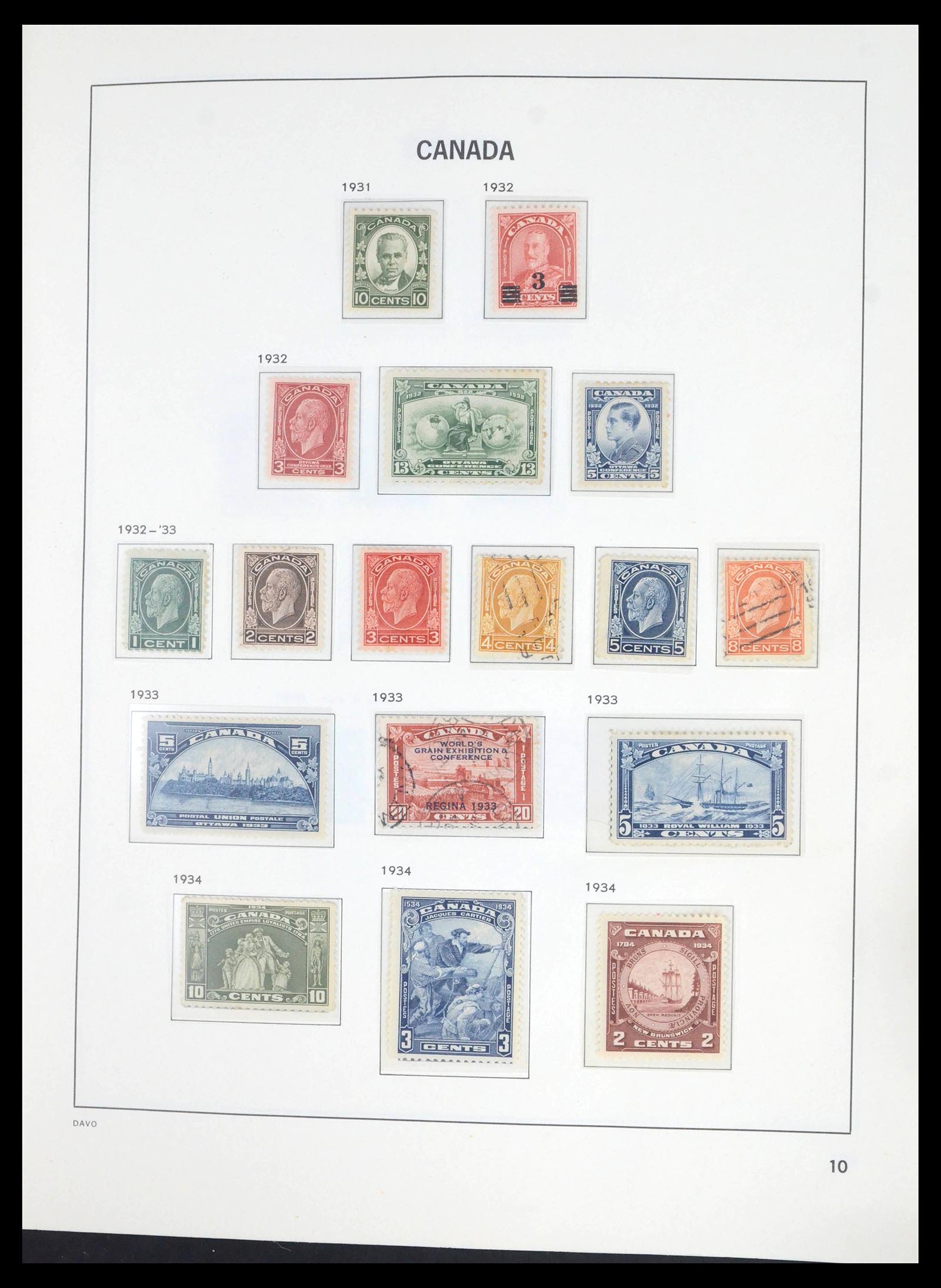 39694 0012 - Postzegelverzameling 39694 Canada 1859-1983.