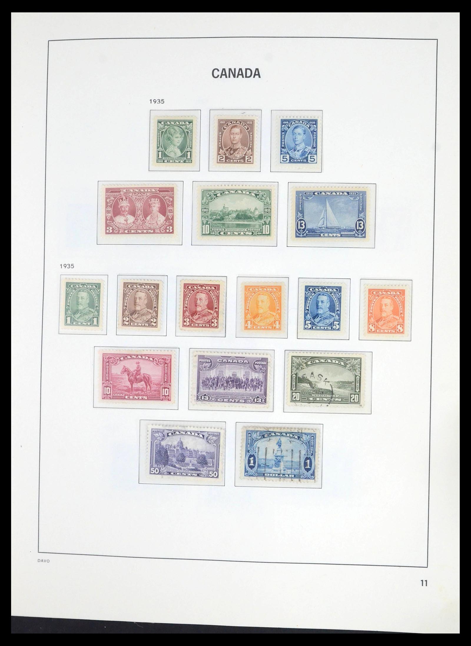 39694 0014 - Postzegelverzameling 39694 Canada 1859-1983.