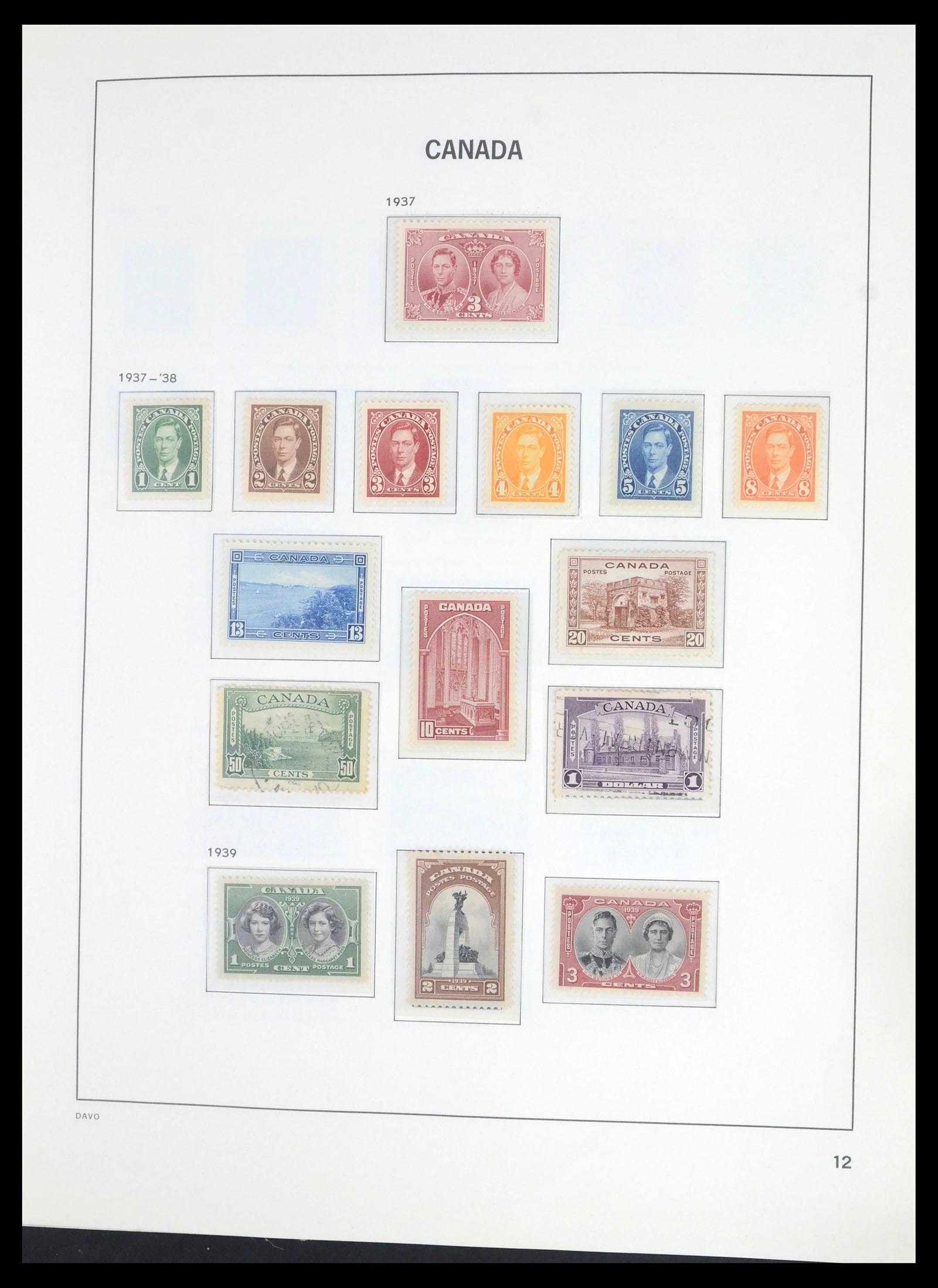 39694 0015 - Postzegelverzameling 39694 Canada 1859-1983.