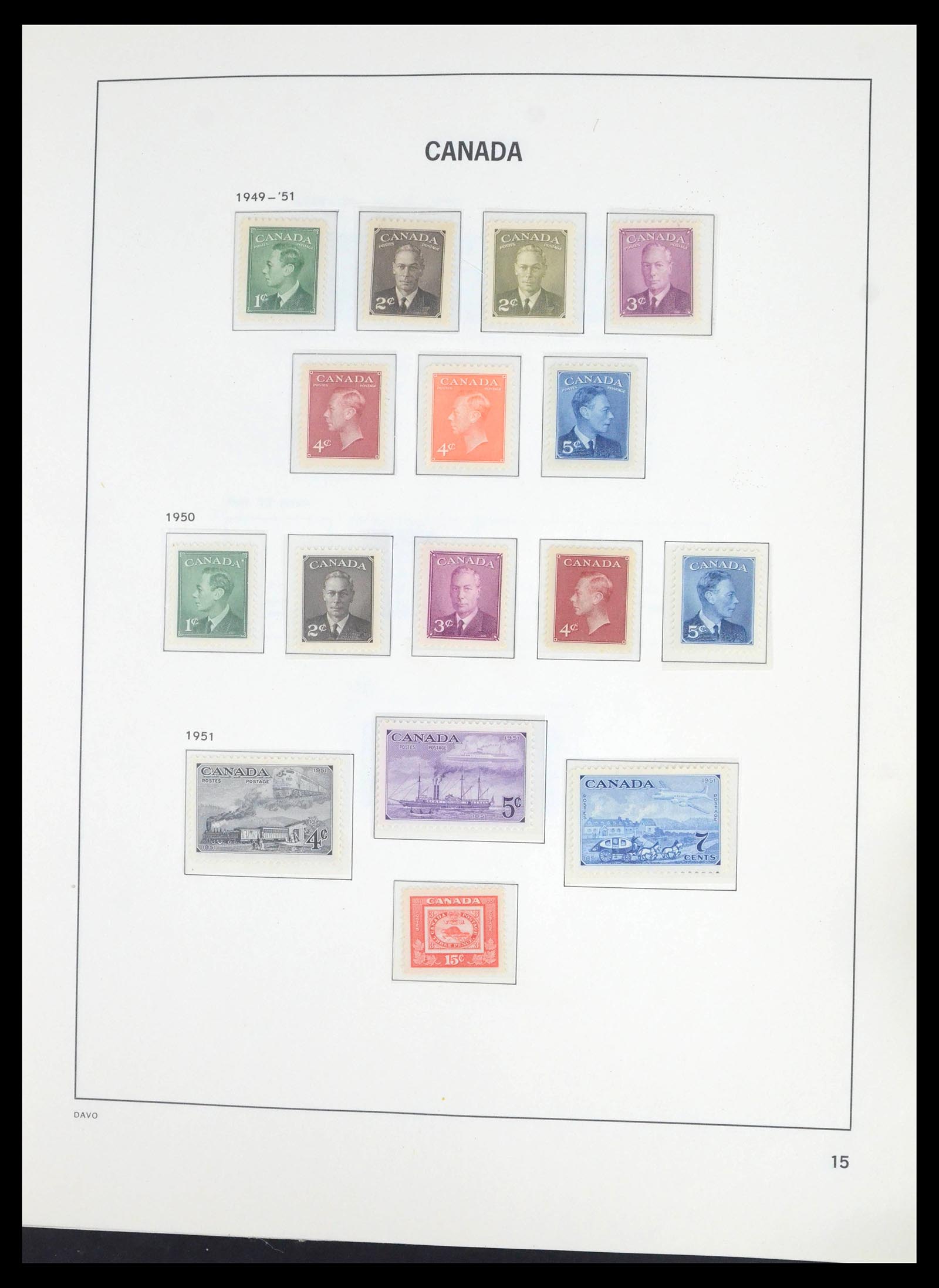39694 0019 - Postzegelverzameling 39694 Canada 1859-1983.