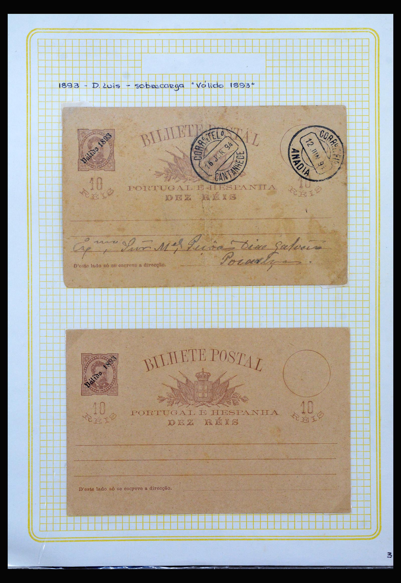 39707 0001 - Postzegelverzameling 39707 Portugal postwaardestukken 1880-1985.
