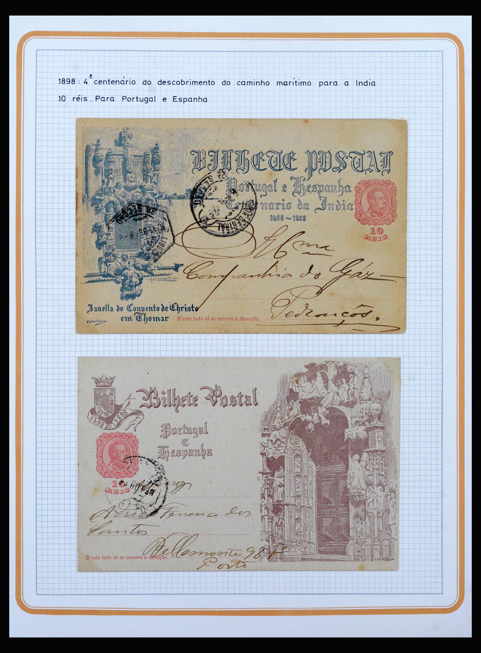 39707 0019 - Postzegelverzameling 39707 Portugal postwaardestukken 1880-1985.