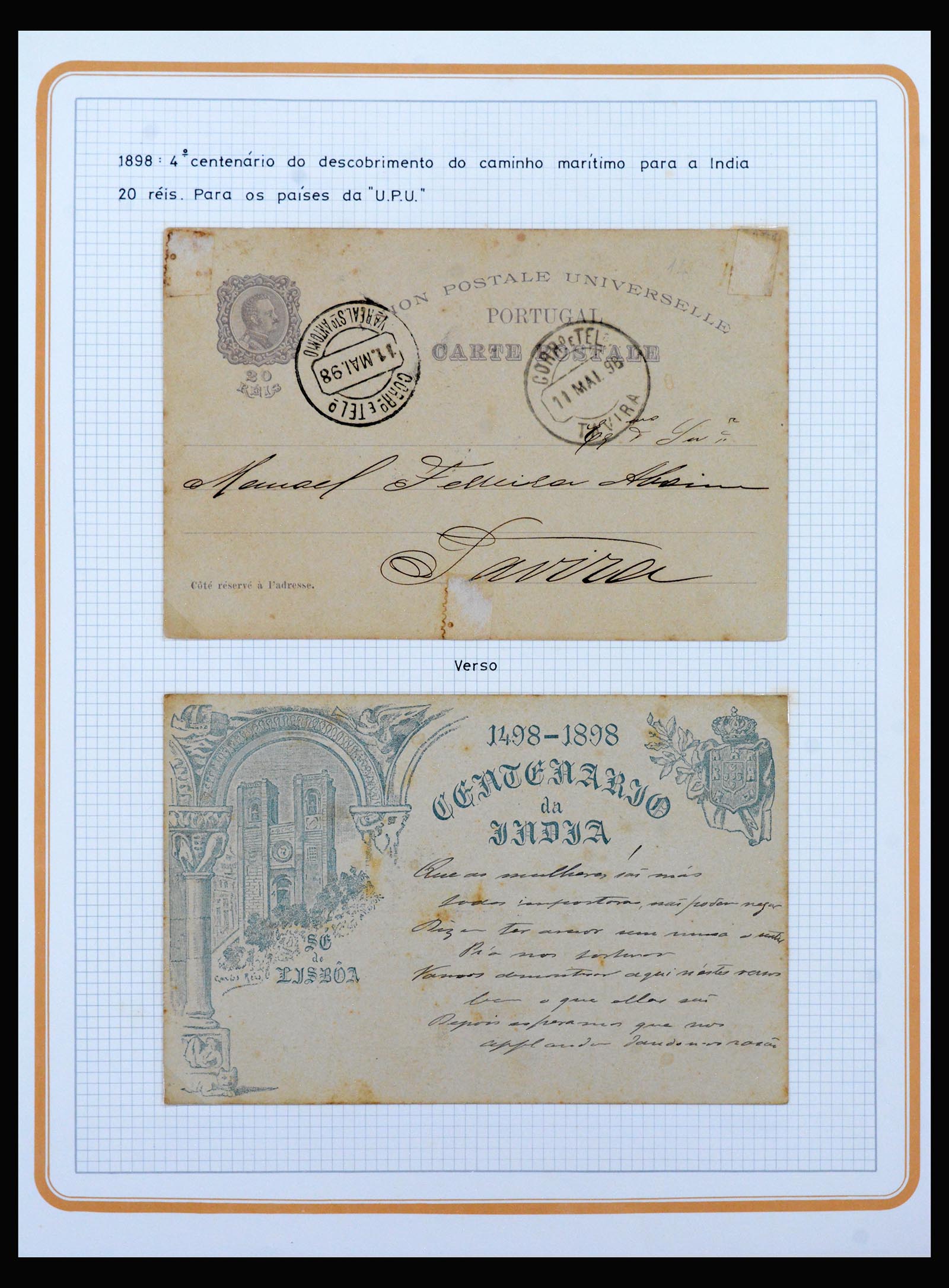 39707 0020 - Postzegelverzameling 39707 Portugal postwaardestukken 1880-1985.