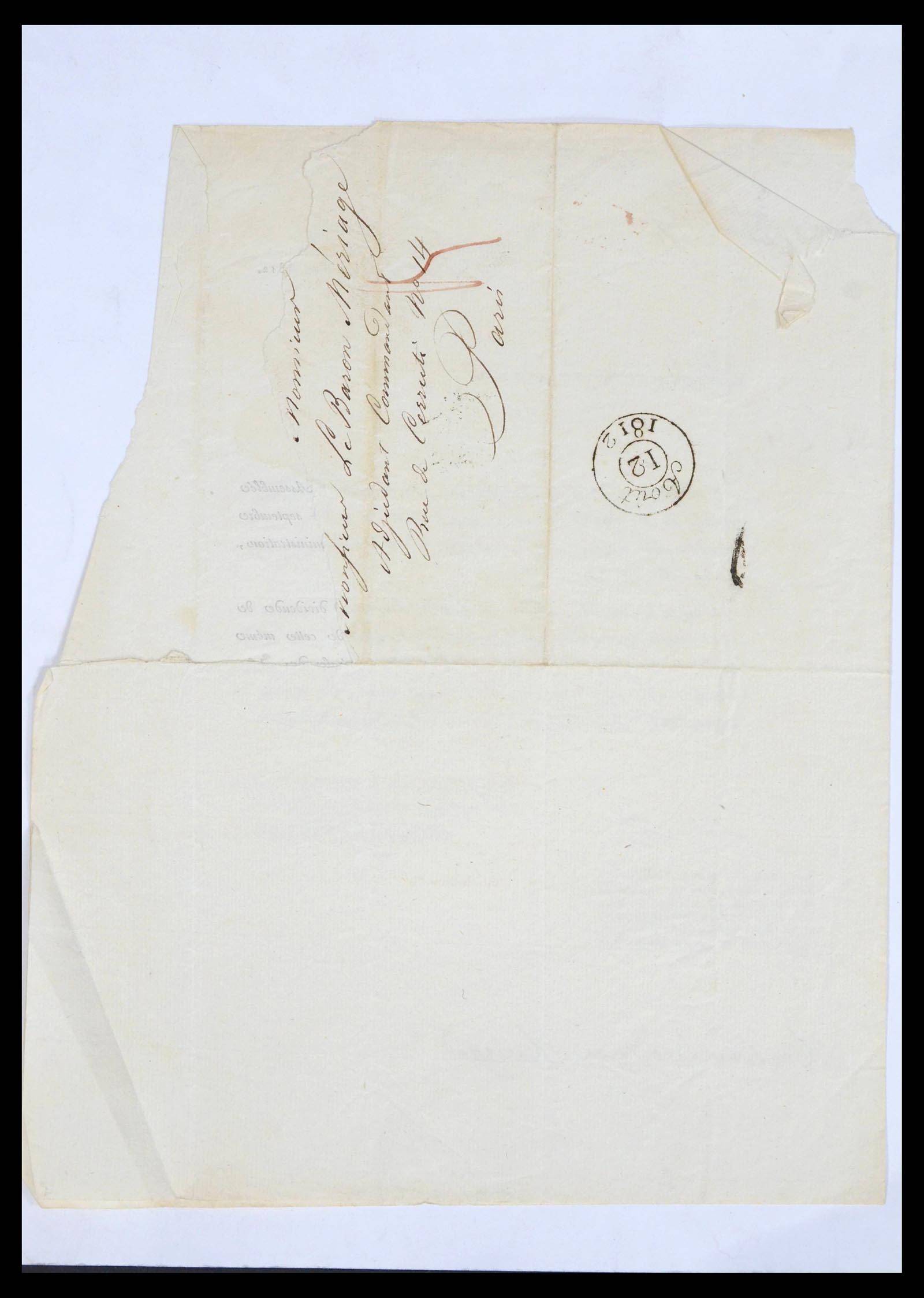 39709 0002 - Postzegelverzameling 39709 Frankrijk brieven 1766-1862.
