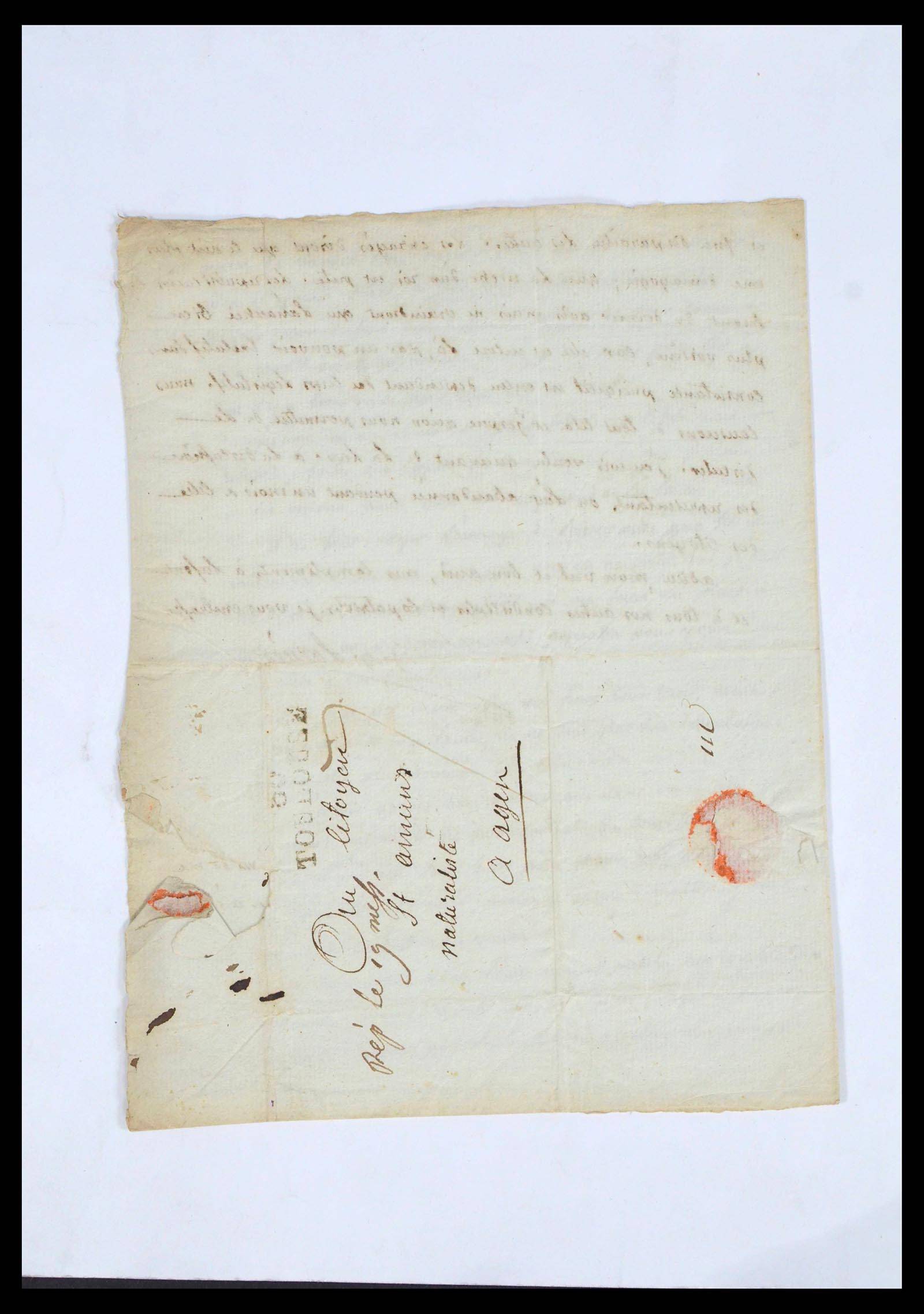 39709 0010 - Postzegelverzameling 39709 Frankrijk brieven 1766-1862.