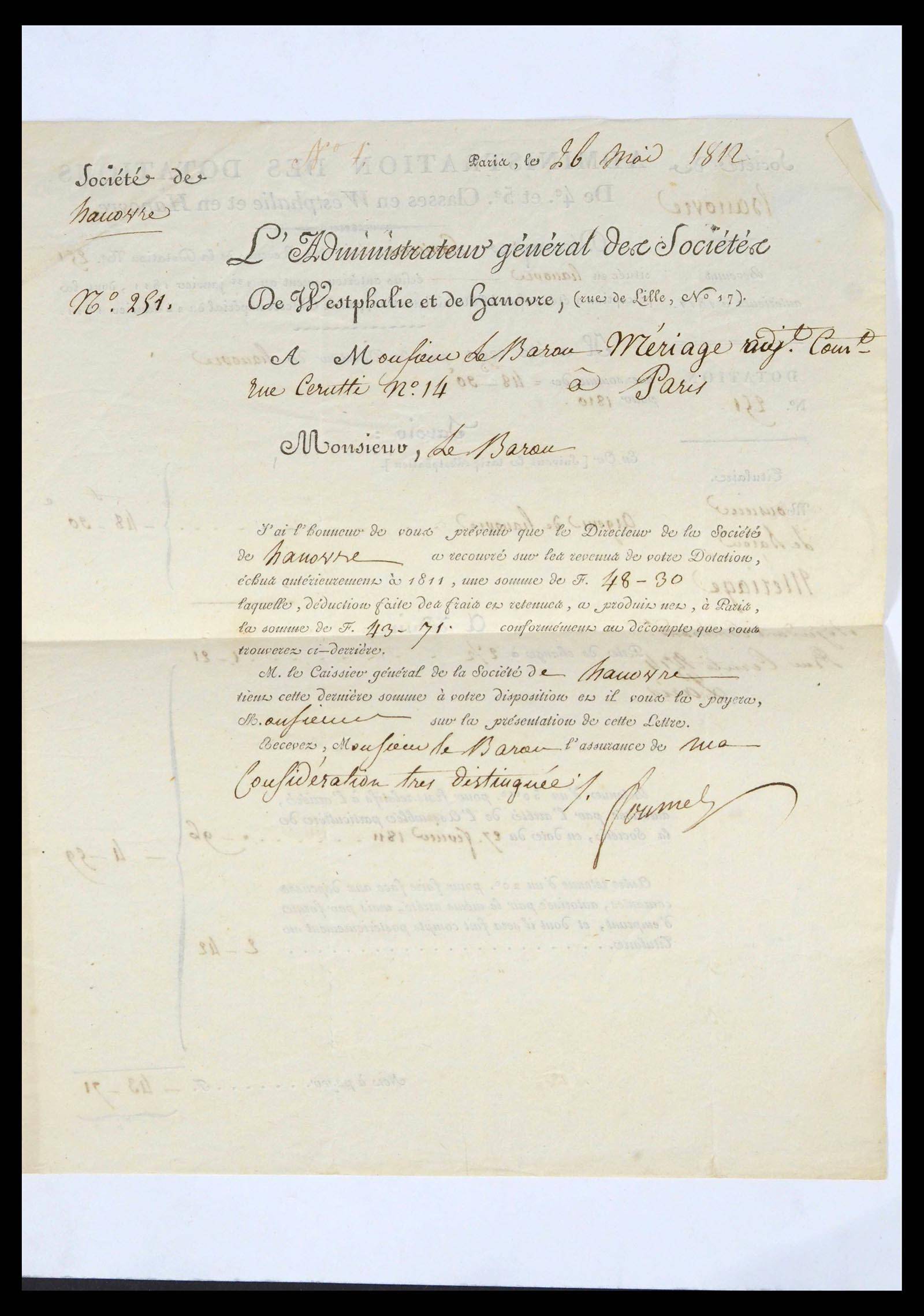 39709 0012 - Postzegelverzameling 39709 Frankrijk brieven 1766-1862.