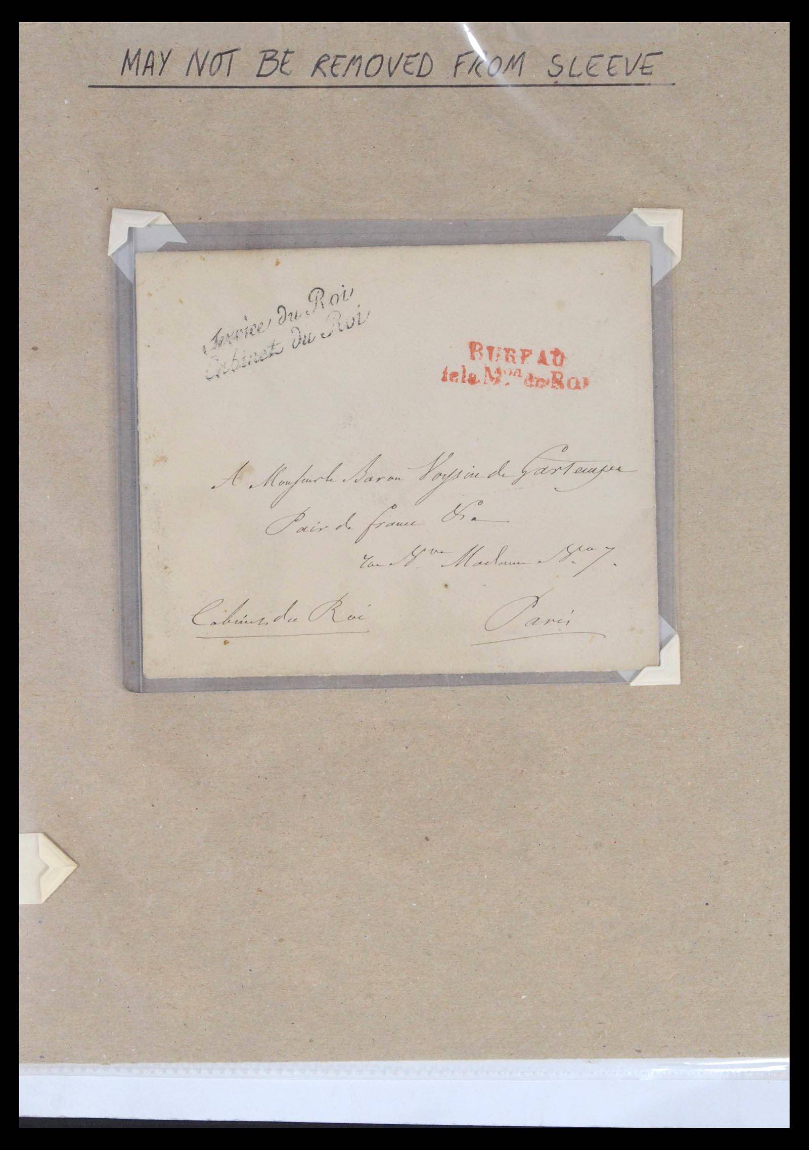 39709 0013 - Postzegelverzameling 39709 Frankrijk brieven 1766-1862.