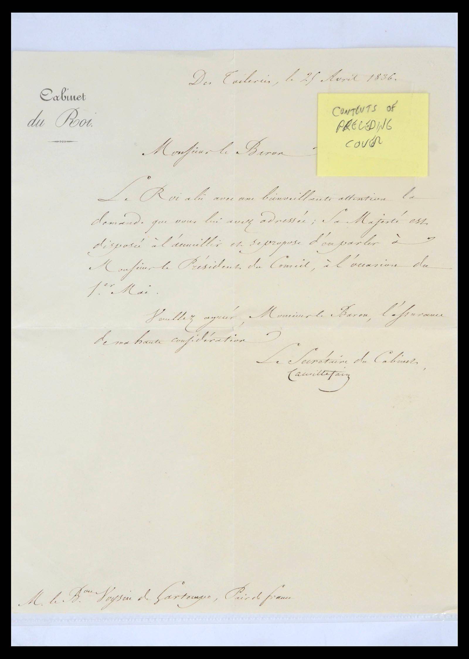 39709 0015 - Postzegelverzameling 39709 Frankrijk brieven 1766-1862.