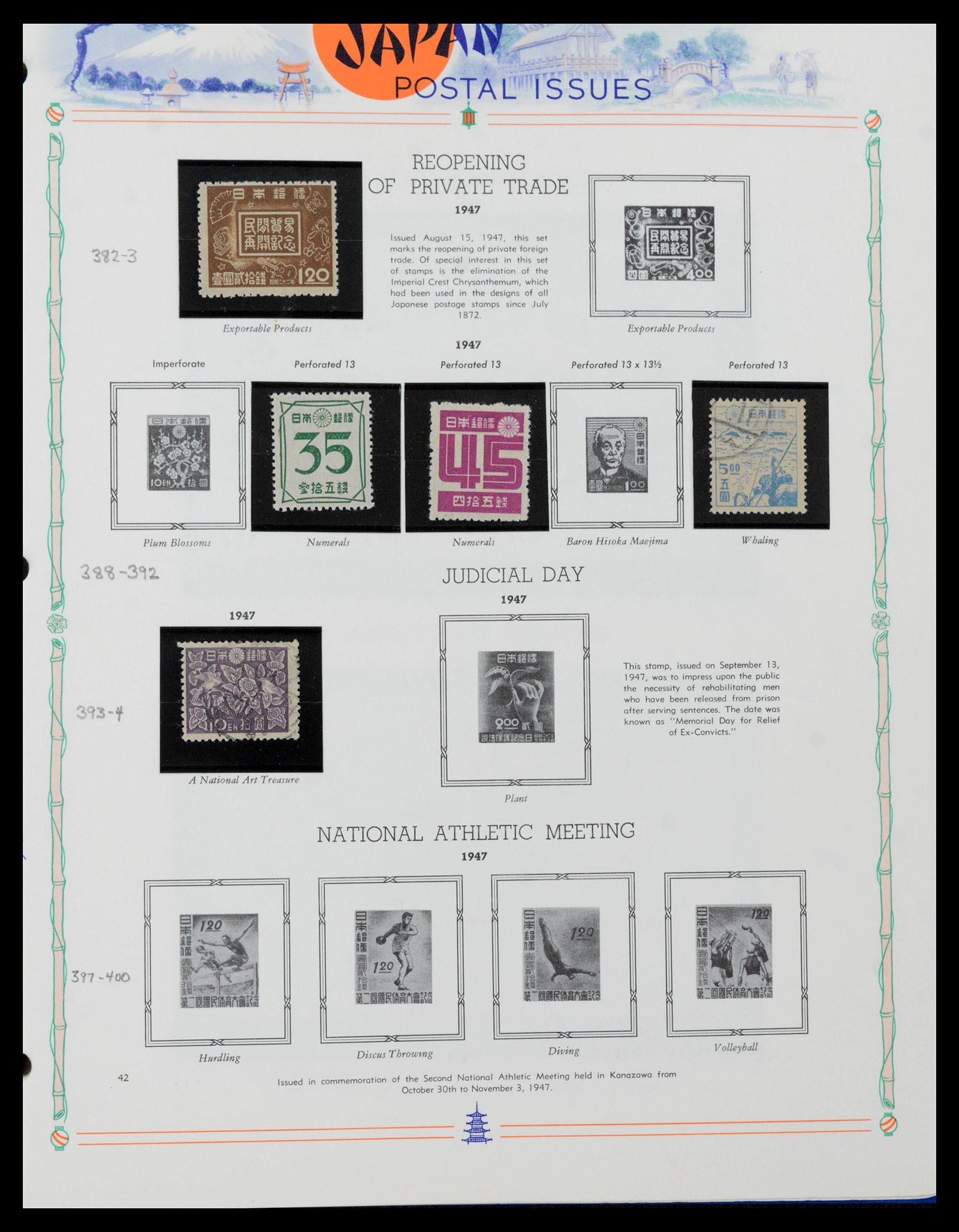 39713 0041 - Stamp collection 39713 Japan 1871-2000.