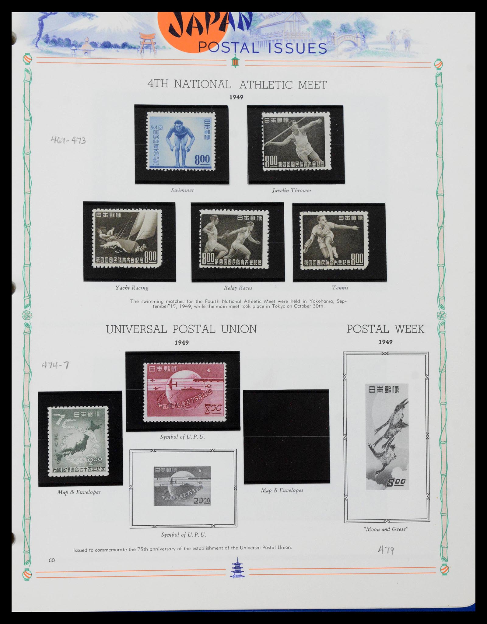 39713 0055 - Stamp collection 39713 Japan 1871-2000.