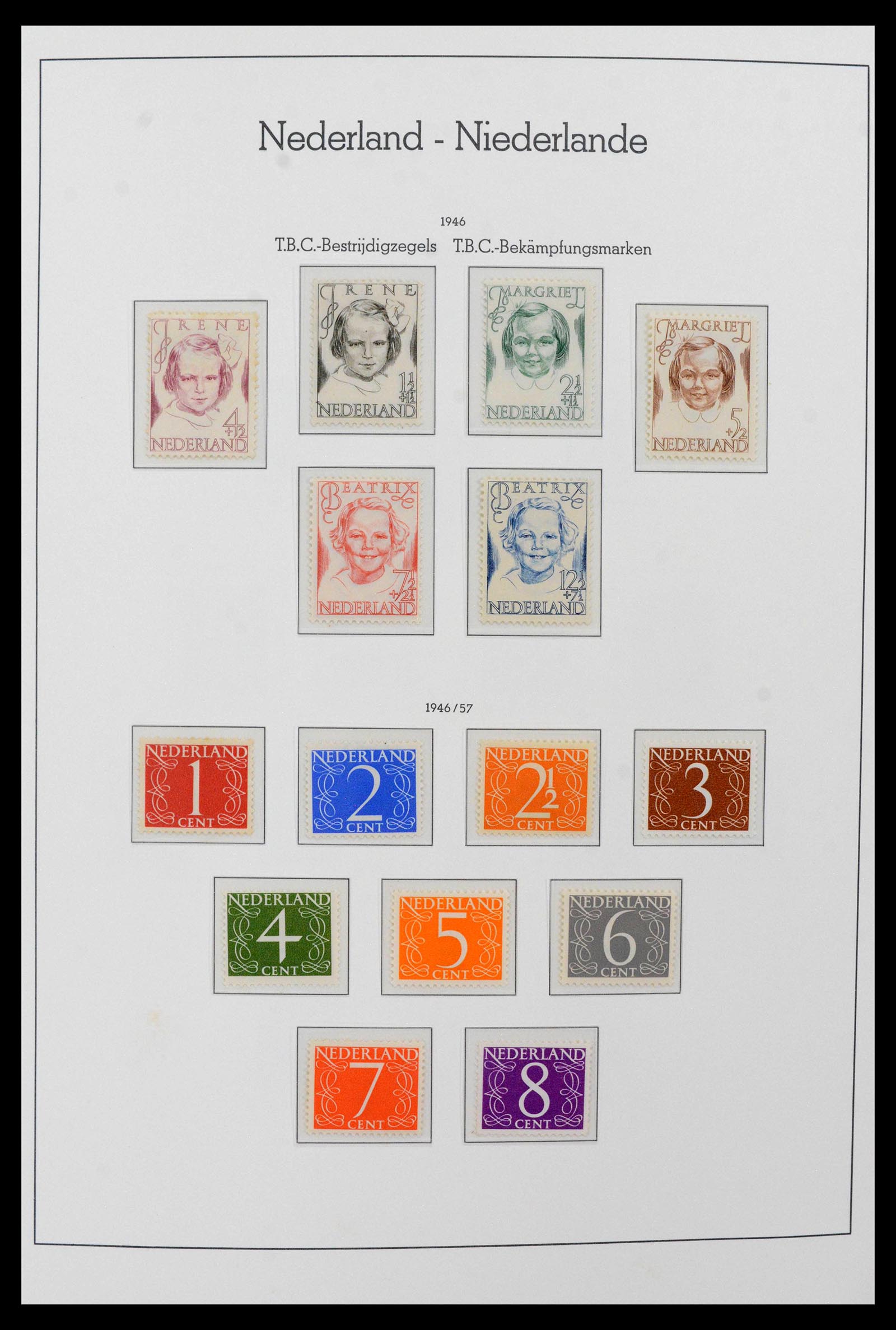 39723 0002 - Postzegelverzameling 39723 Nederland 1945-1989.