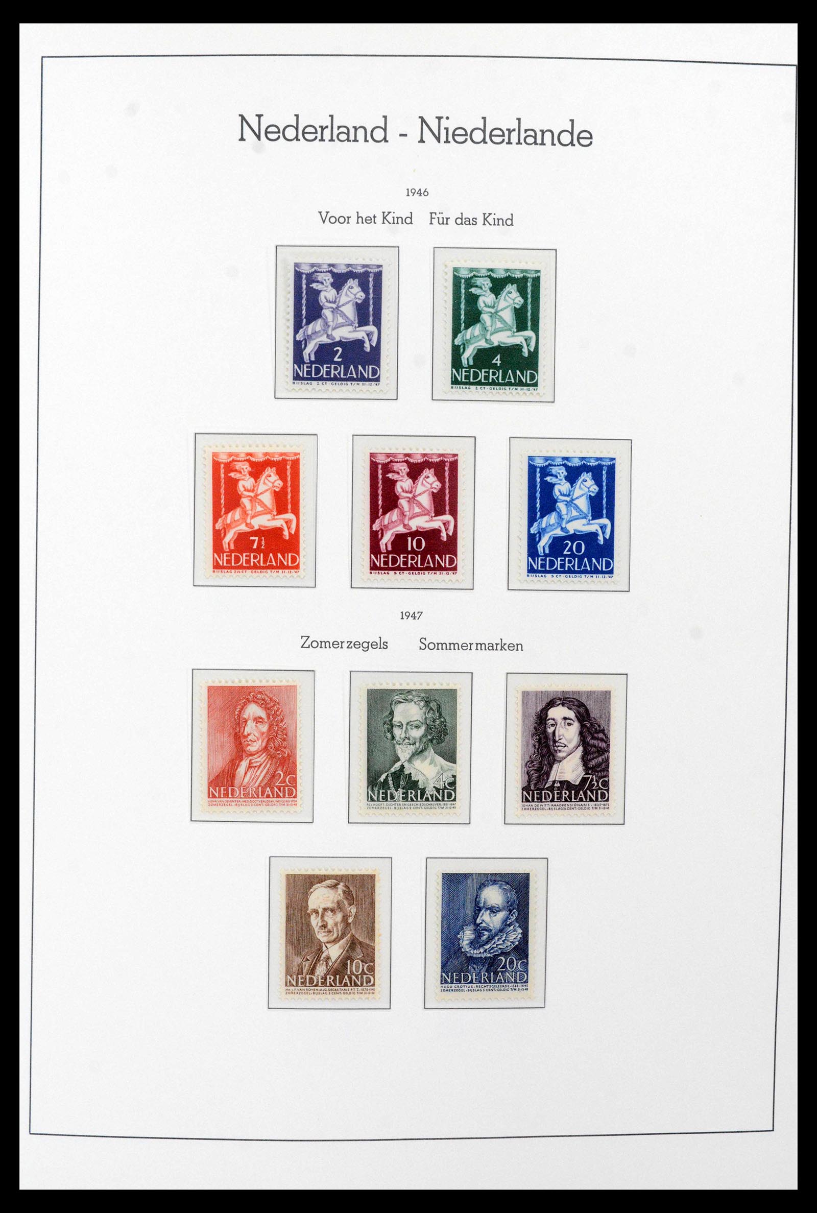 39723 0004 - Postzegelverzameling 39723 Nederland 1945-1989.