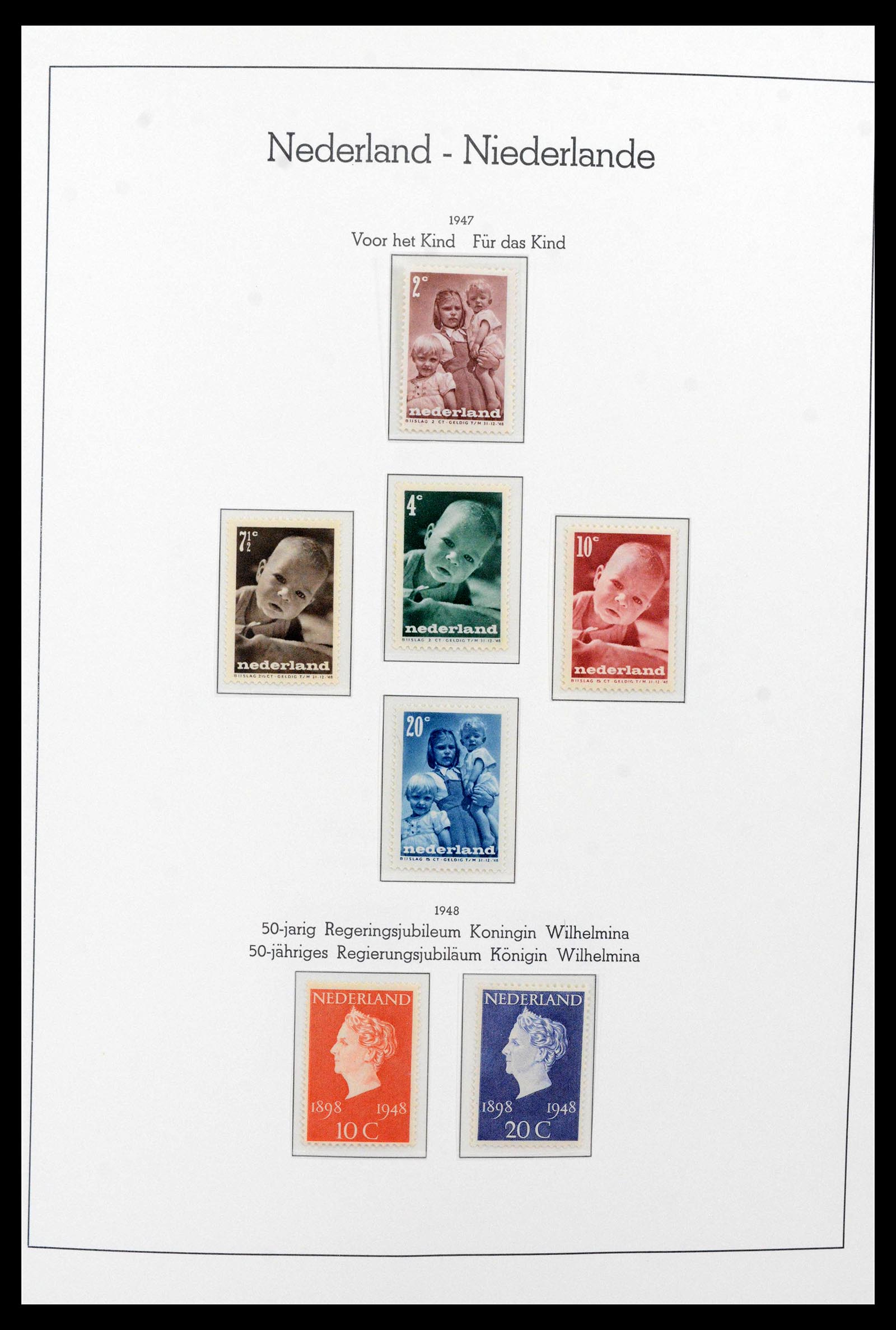 39723 0005 - Postzegelverzameling 39723 Nederland 1945-1989.
