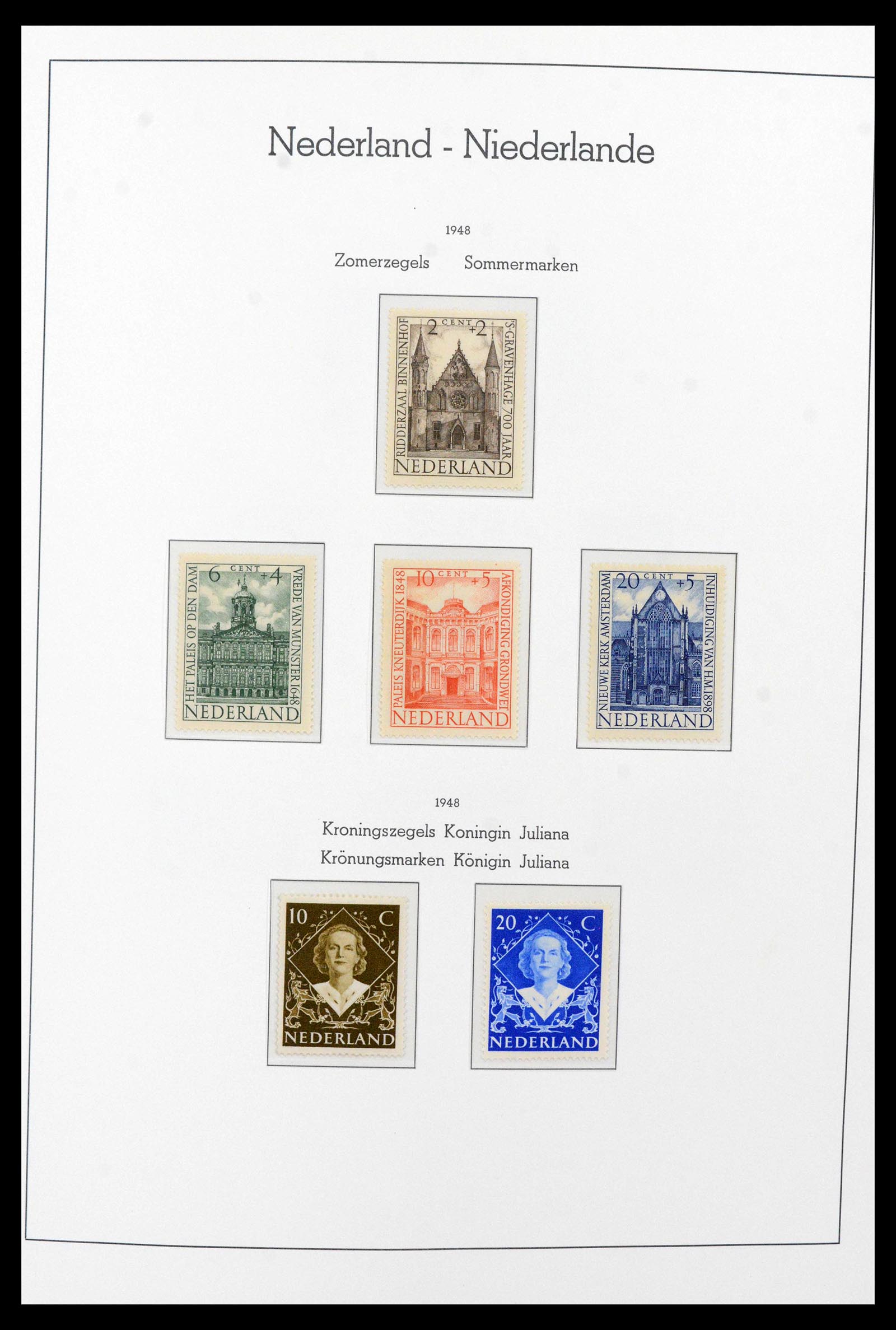 39723 0006 - Postzegelverzameling 39723 Nederland 1945-1989.
