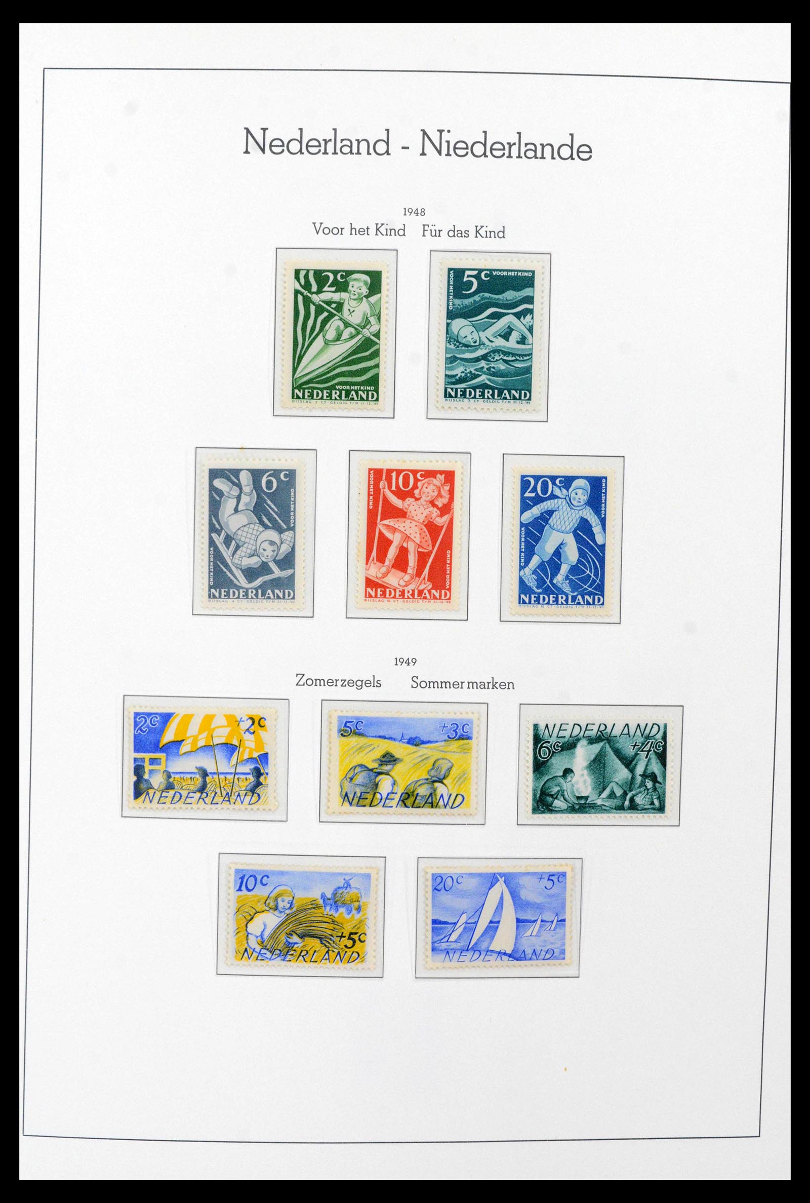 39723 0007 - Postzegelverzameling 39723 Nederland 1945-1989.
