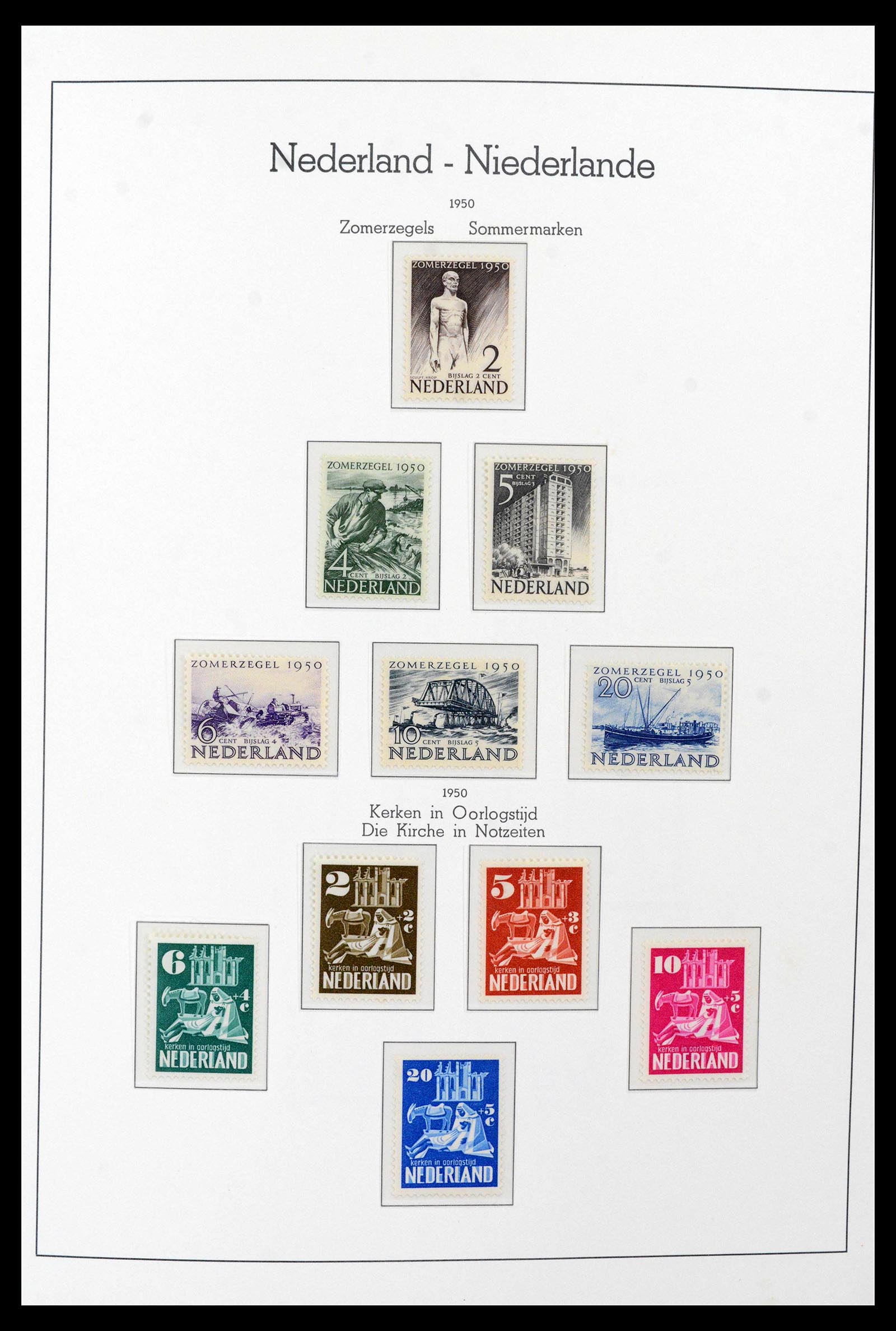 39723 0010 - Postzegelverzameling 39723 Nederland 1945-1989.