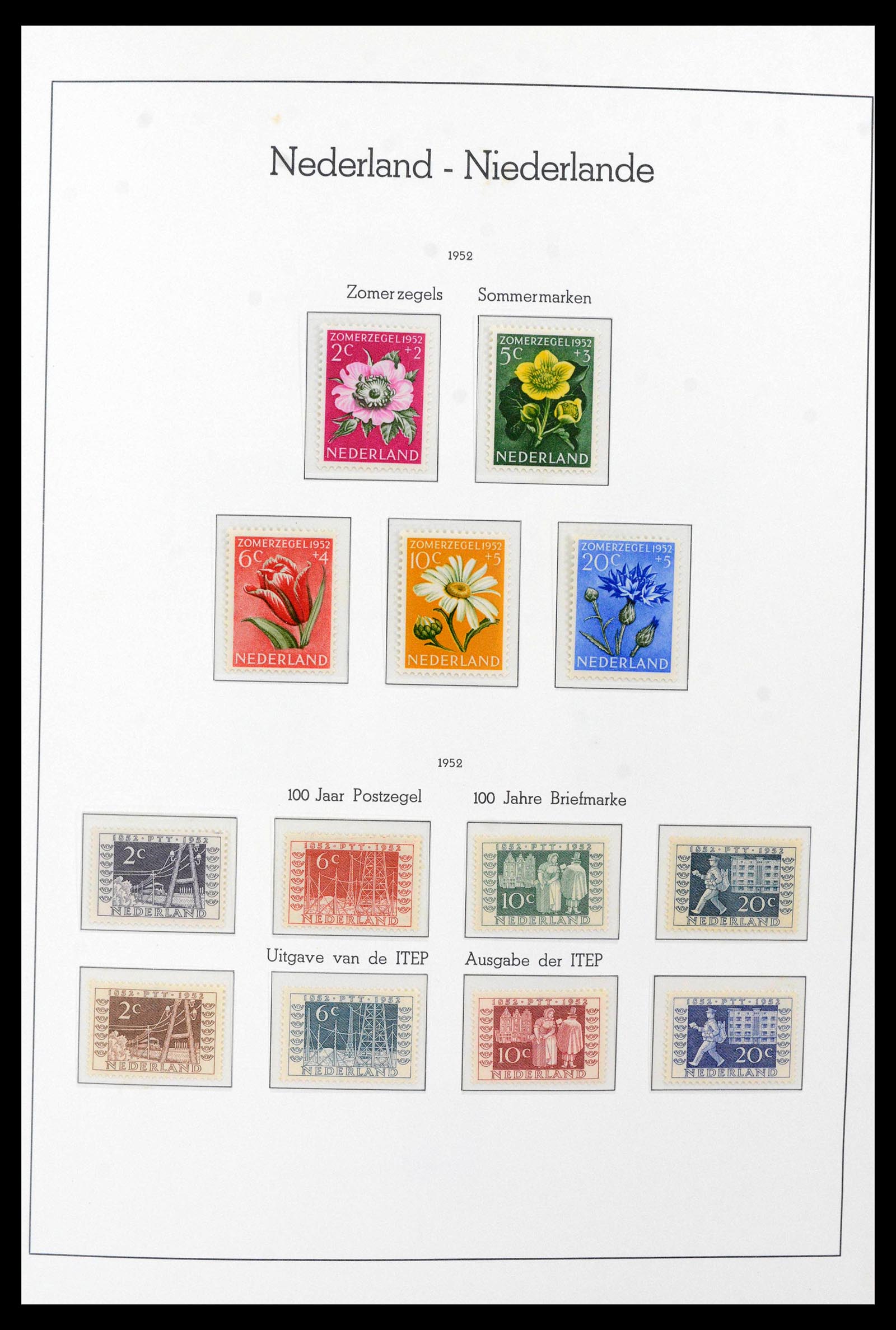 39723 0014 - Postzegelverzameling 39723 Nederland 1945-1989.