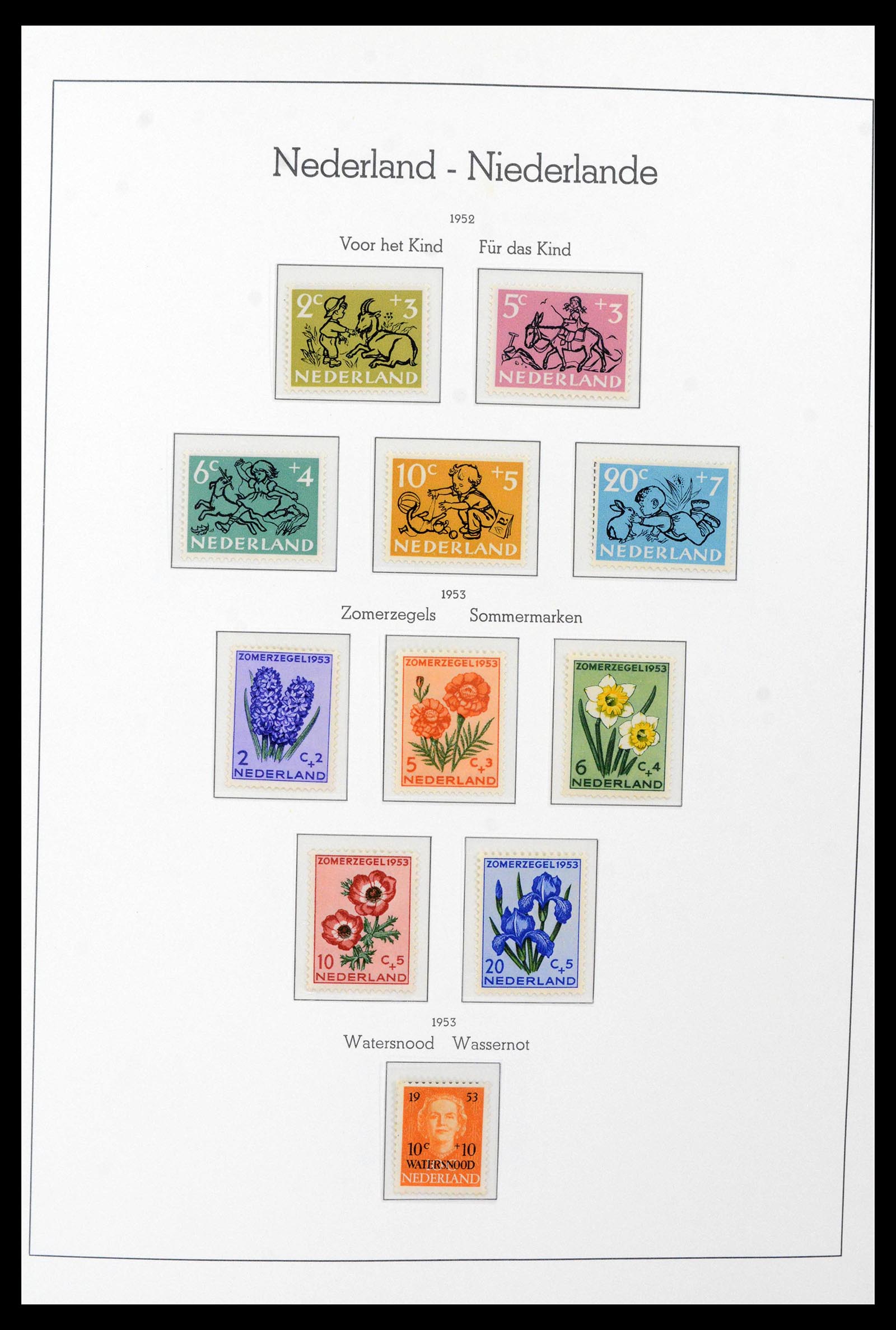 39723 0015 - Postzegelverzameling 39723 Nederland 1945-1989.