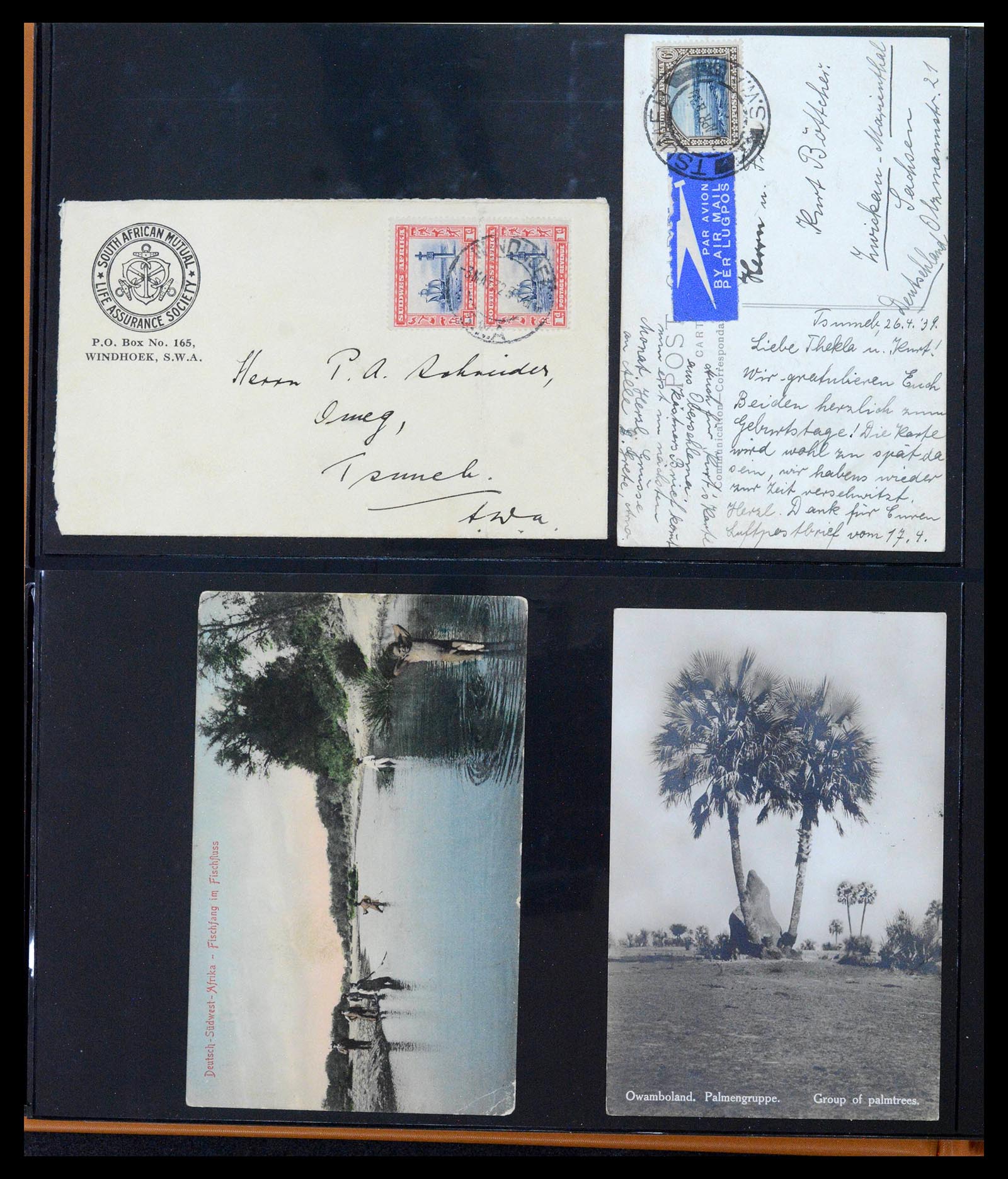 39725 0019 - Postzegelverzameling 39725 Zuid West Afrika 1916-1975.
