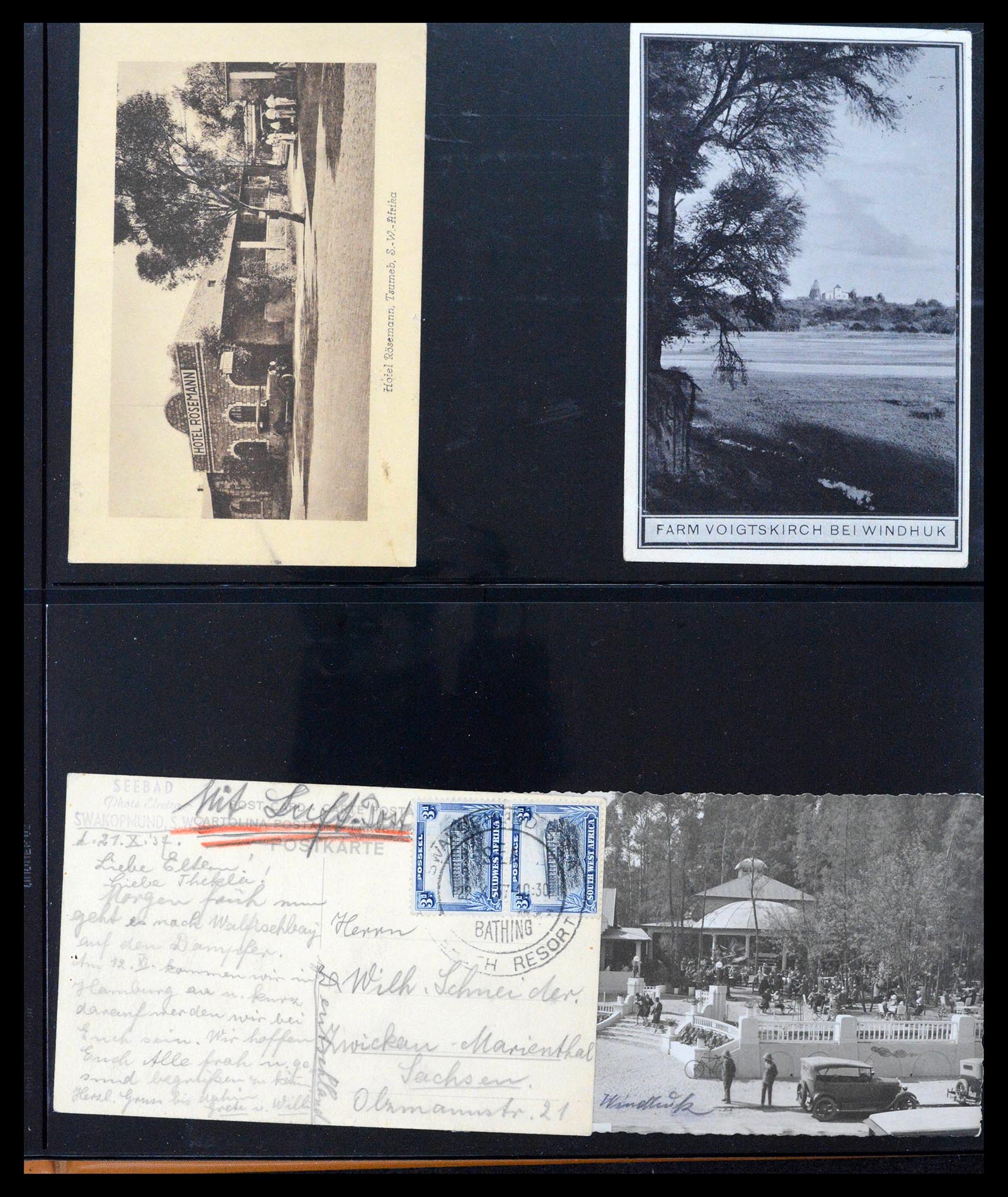 39725 0020 - Postzegelverzameling 39725 Zuid West Afrika 1916-1975.