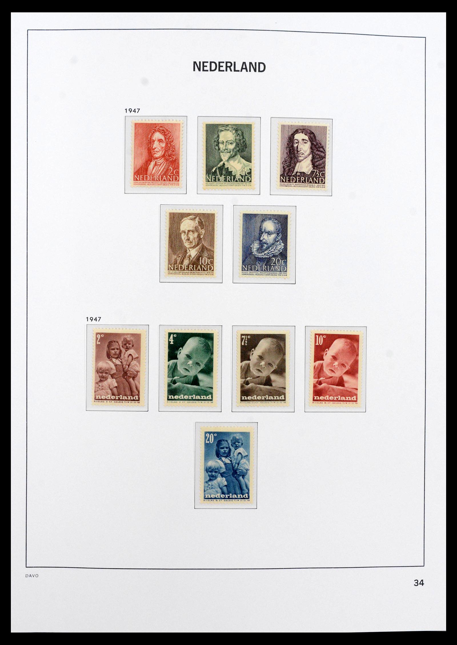 39726 0004 - Postzegelverzameling 39726 Nederland 1945-1967.