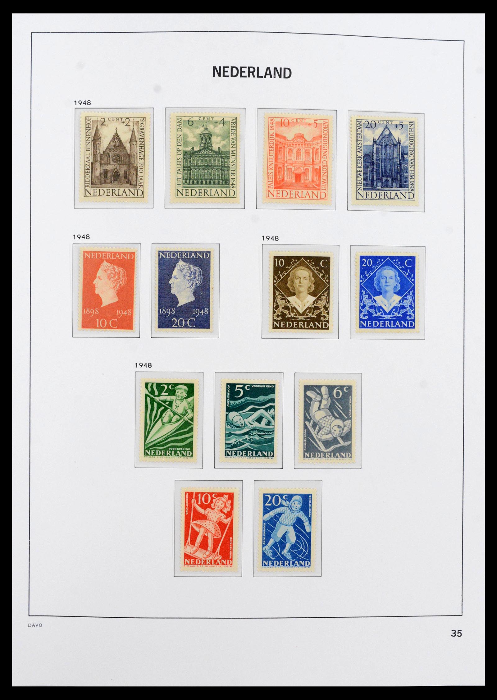 39726 0005 - Postzegelverzameling 39726 Nederland 1945-1967.
