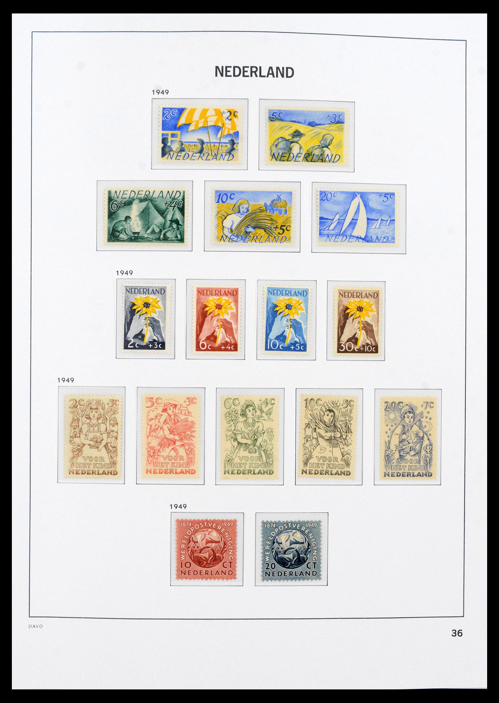 39726 0006 - Postzegelverzameling 39726 Nederland 1945-1967.
