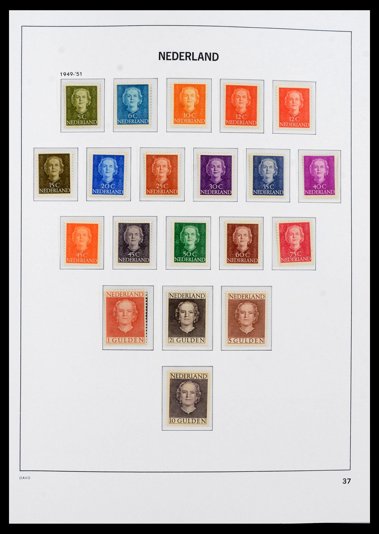 39726 0007 - Postzegelverzameling 39726 Nederland 1945-1967.