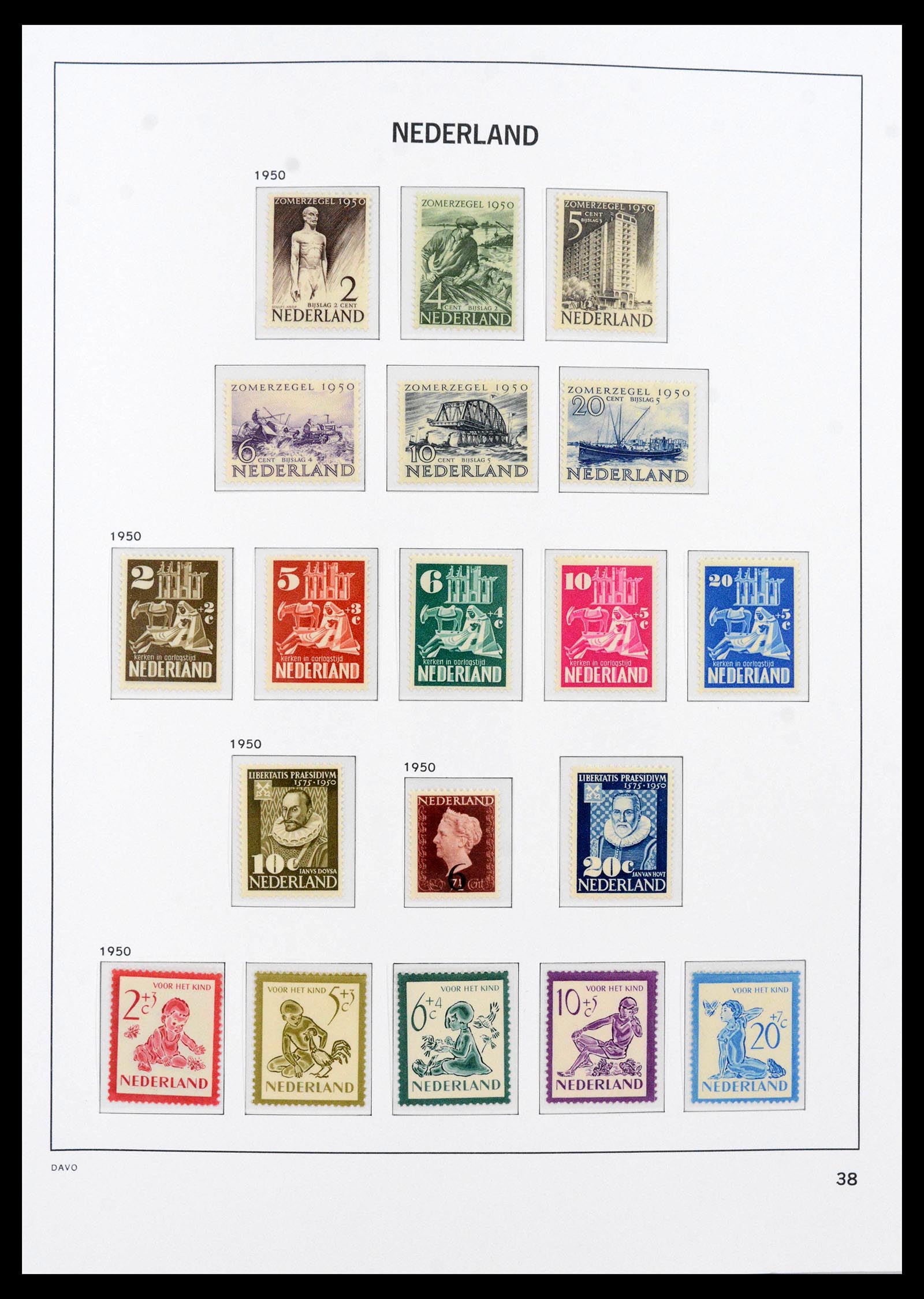 39726 0008 - Postzegelverzameling 39726 Nederland 1945-1967.