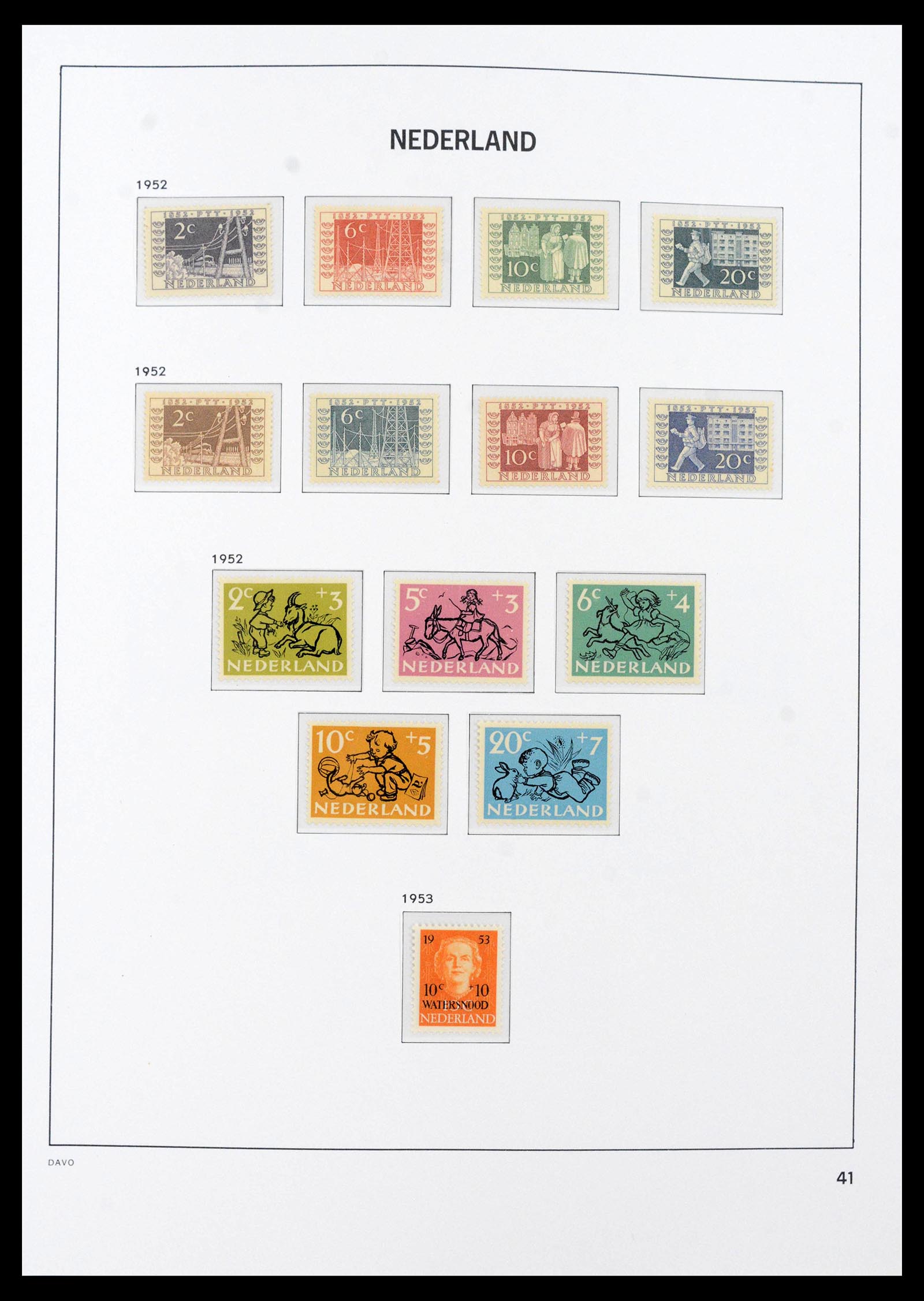 39726 0011 - Postzegelverzameling 39726 Nederland 1945-1967.