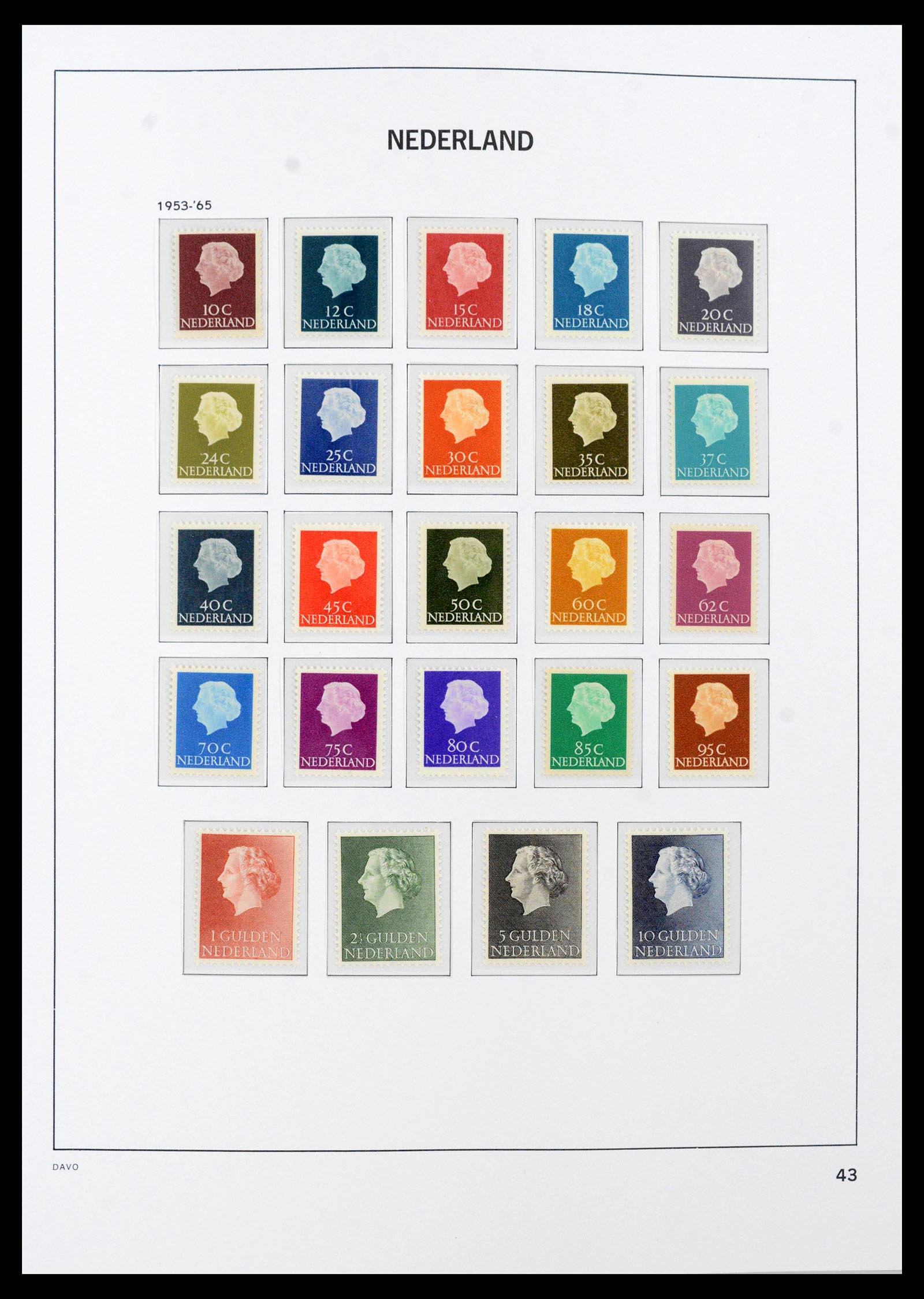 39726 0013 - Postzegelverzameling 39726 Nederland 1945-1967.