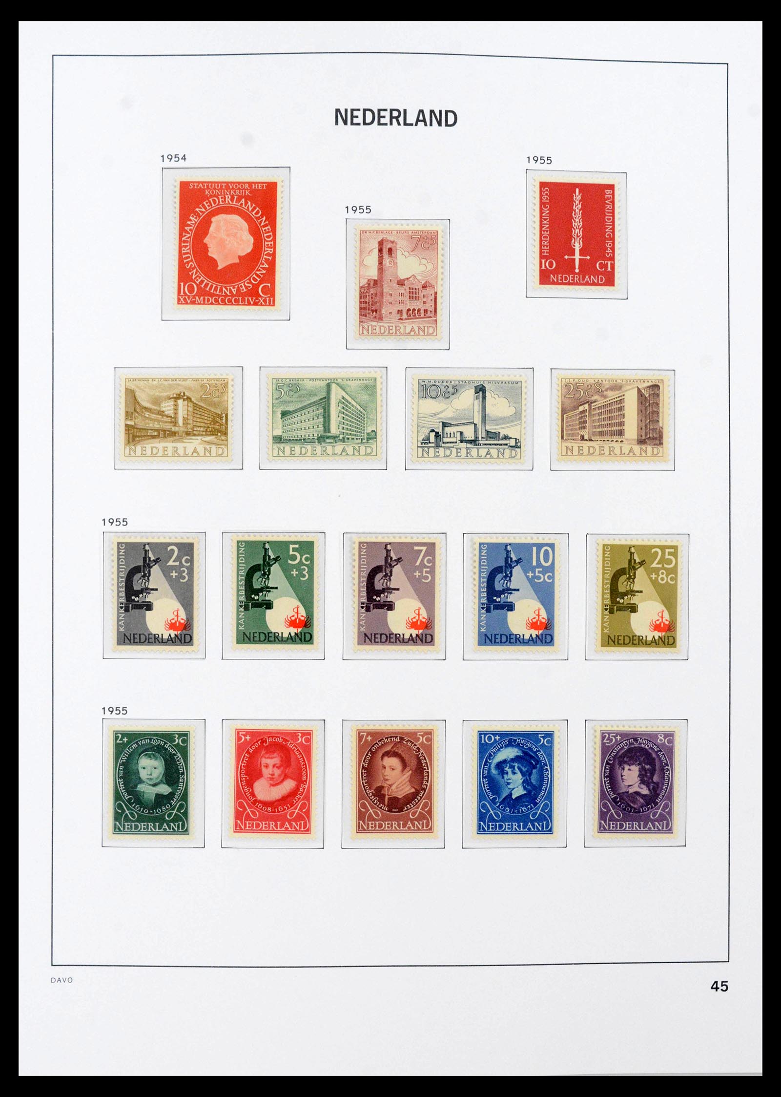39726 0016 - Postzegelverzameling 39726 Nederland 1945-1967.