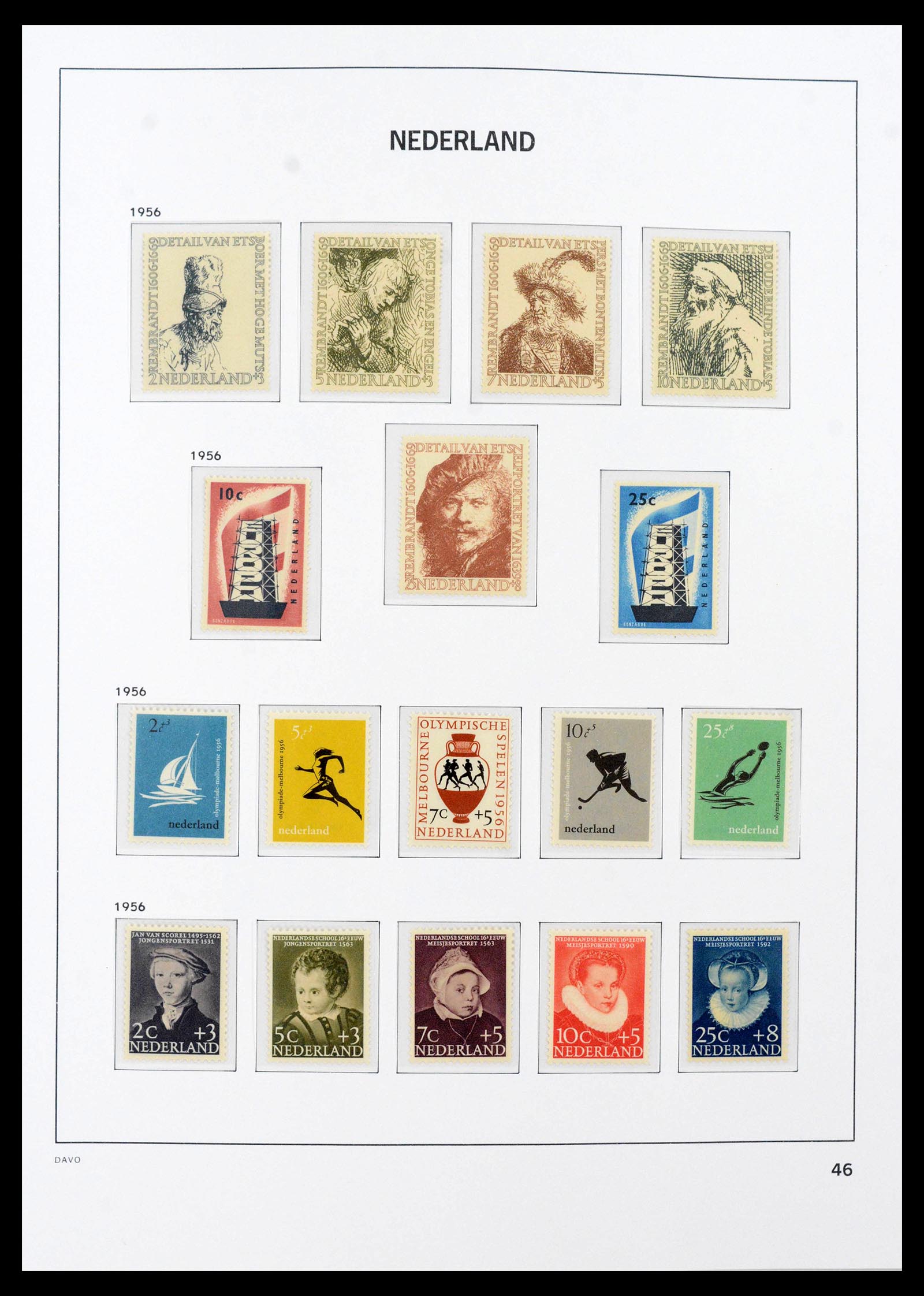 39726 0017 - Postzegelverzameling 39726 Nederland 1945-1967.