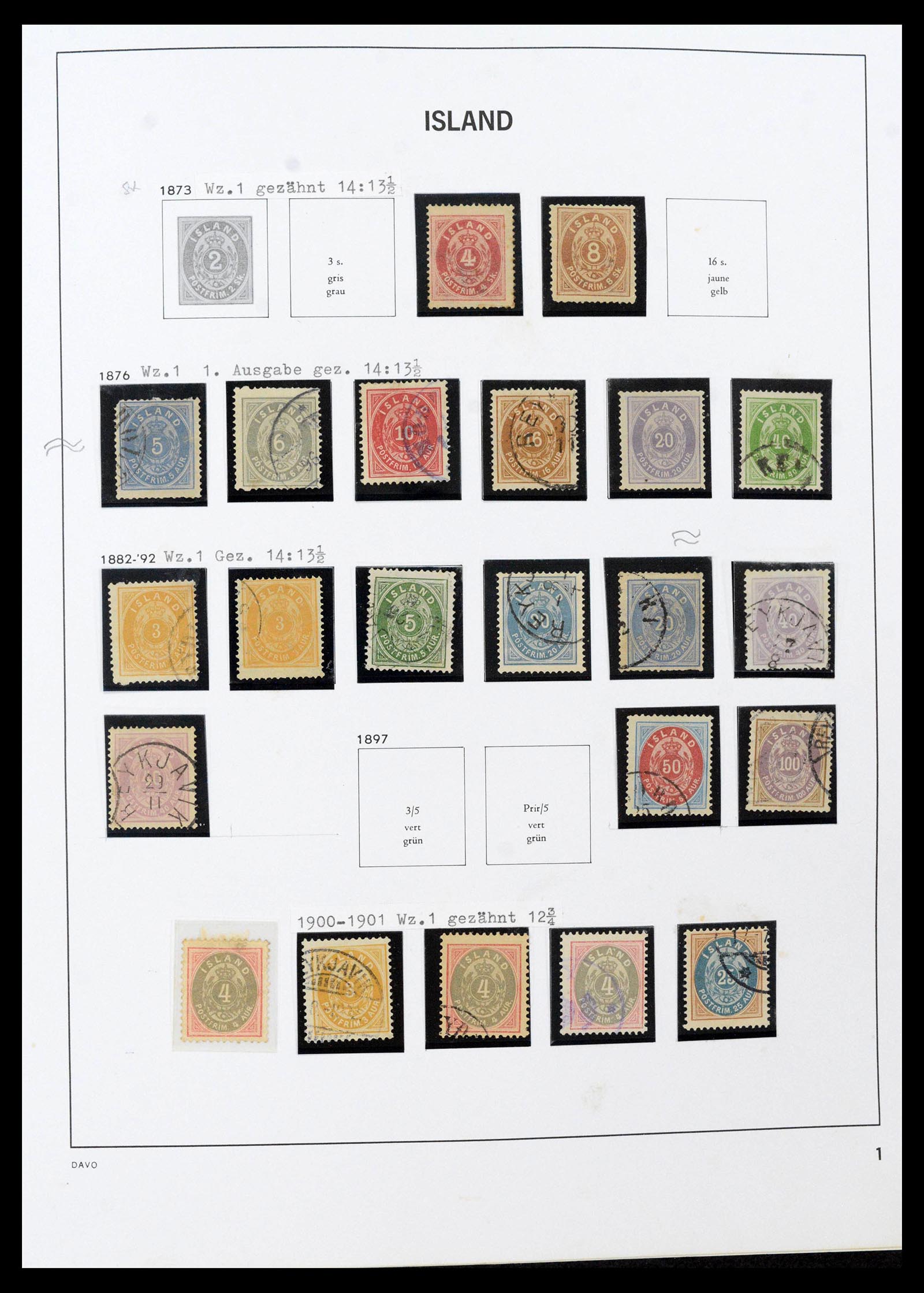 39731 0001 - Stamp collection 39731 Iceland 1873-2012.