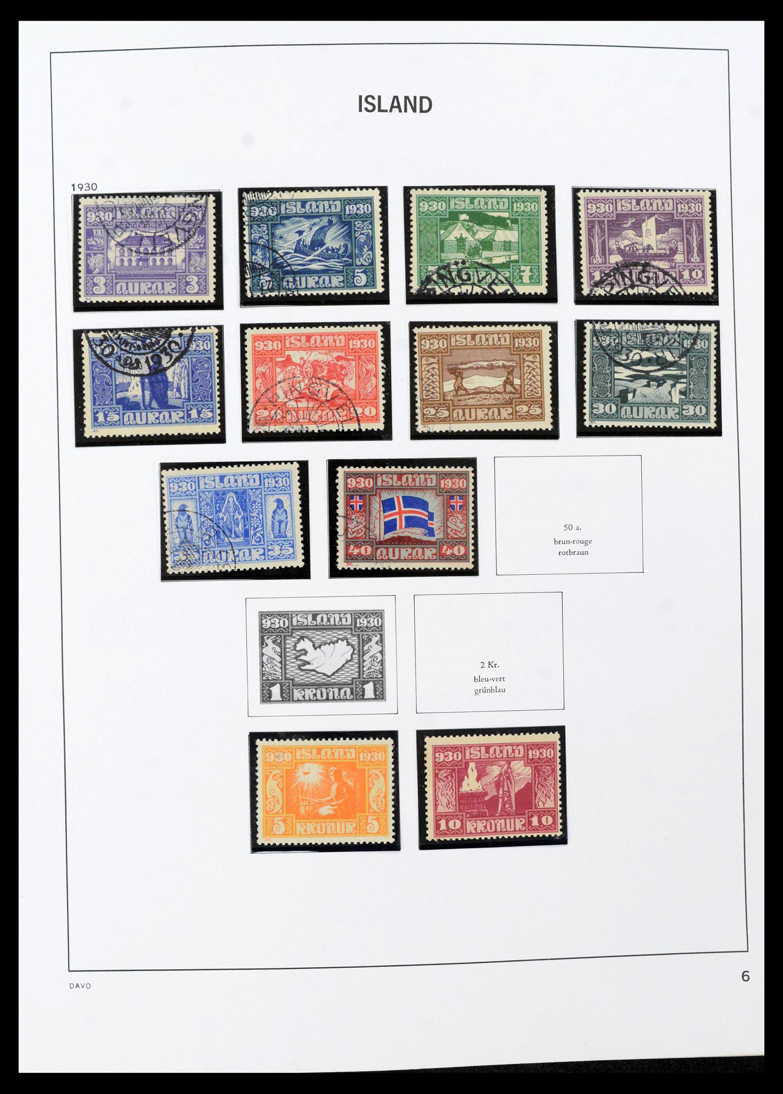 39731 0008 - Stamp collection 39731 Iceland 1873-2012.
