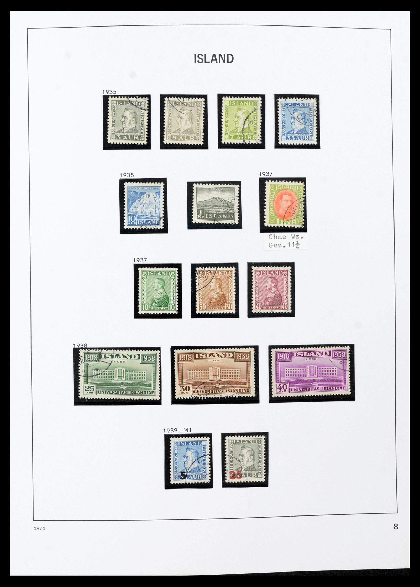 39731 0010 - Stamp collection 39731 Iceland 1873-2012.