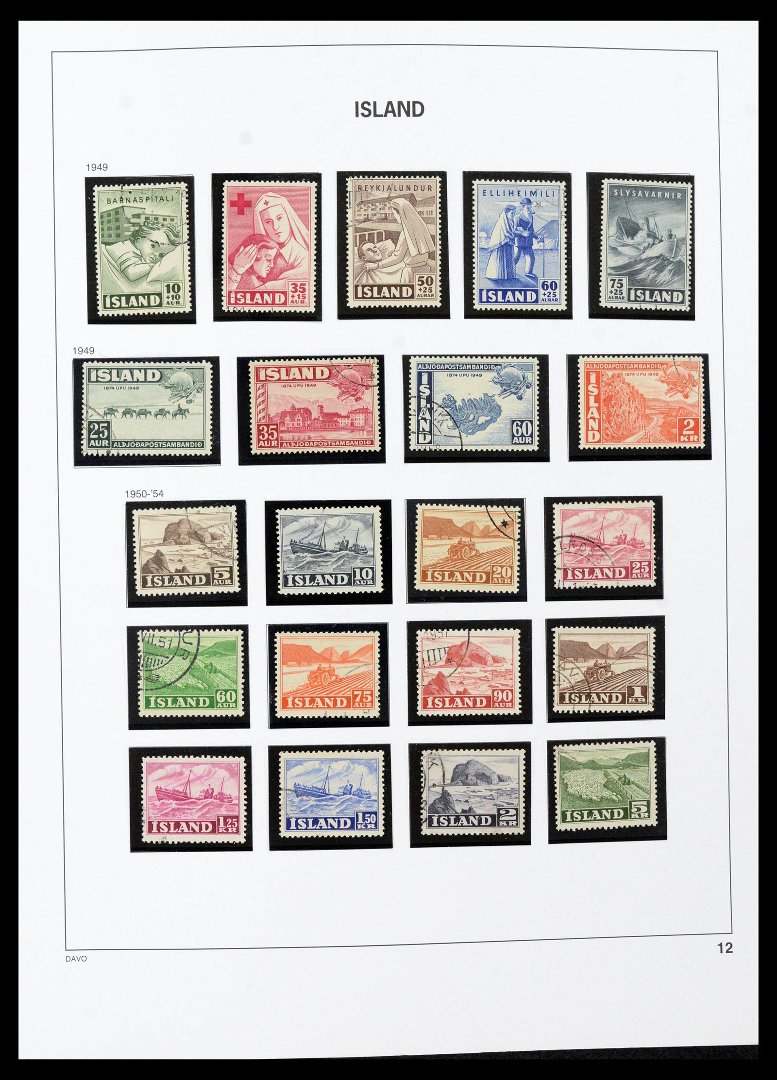 39731 0017 - Stamp collection 39731 Iceland 1873-2012.