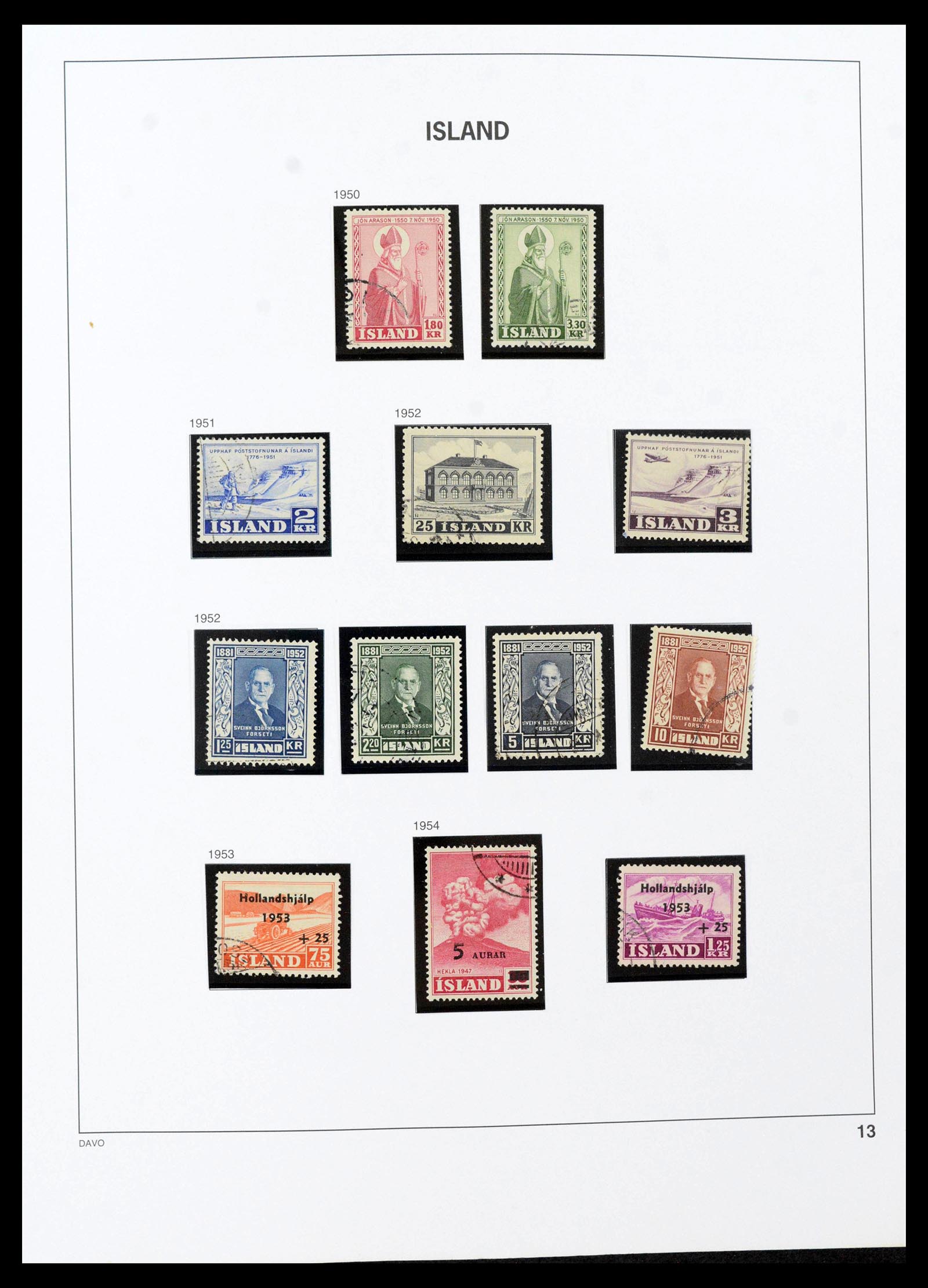 39731 0018 - Stamp collection 39731 Iceland 1873-2012.