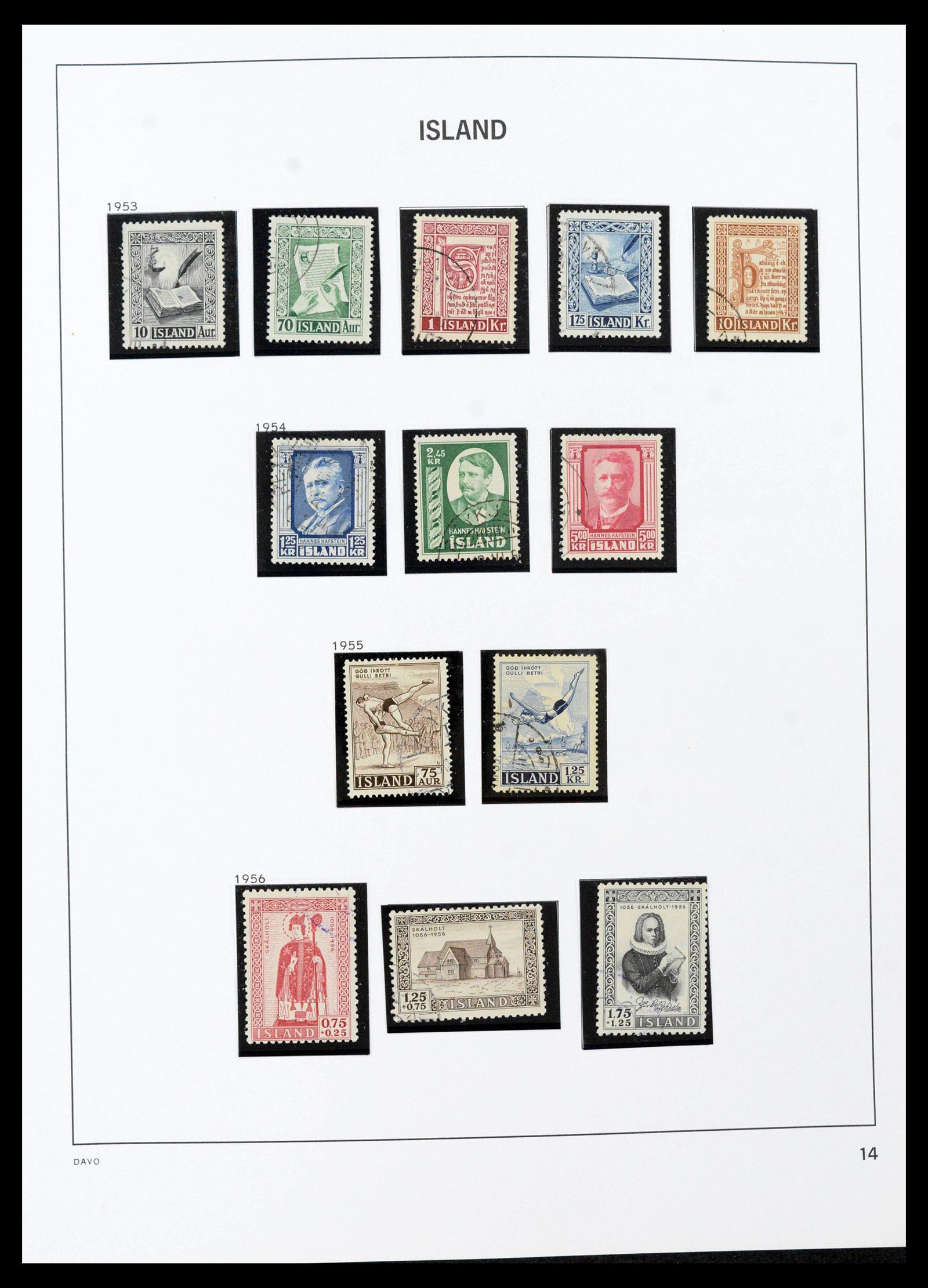 39731 0019 - Stamp collection 39731 Iceland 1873-2012.