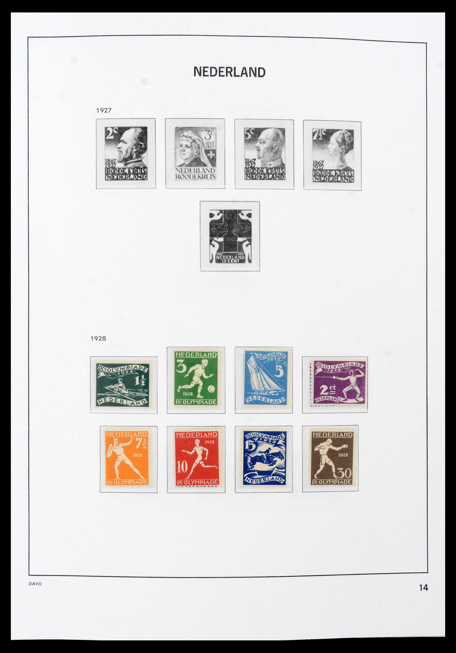 39733 0001 - Postzegelverzameling 39733 Nederland 1928-1959.