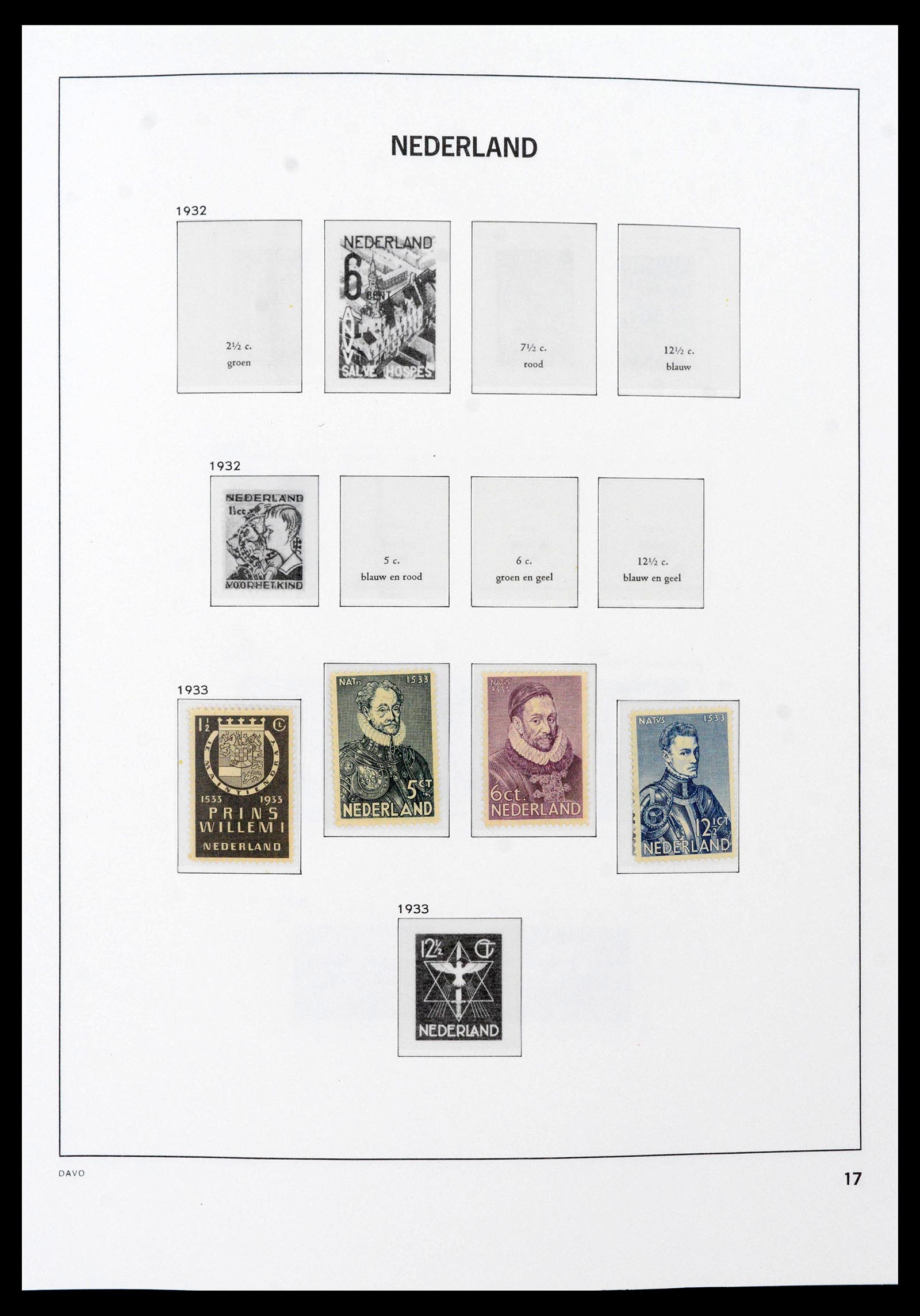 39733 0004 - Postzegelverzameling 39733 Nederland 1928-1959.