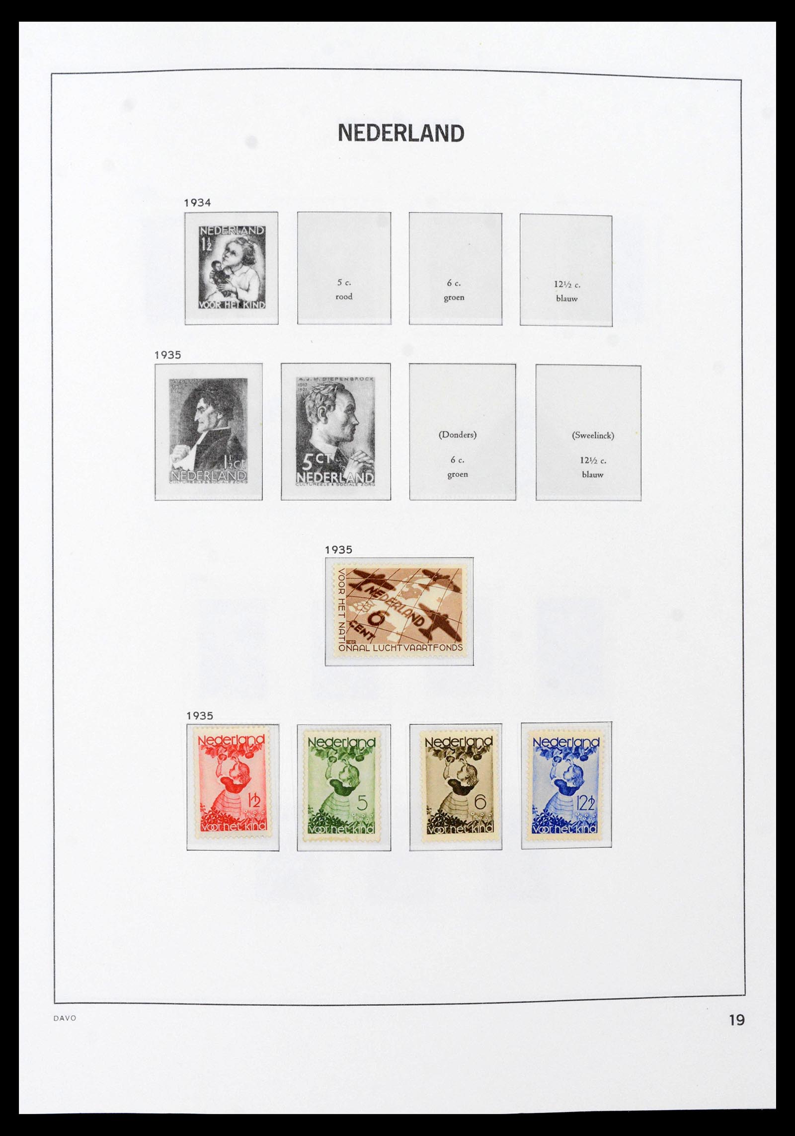 39733 0006 - Postzegelverzameling 39733 Nederland 1928-1959.