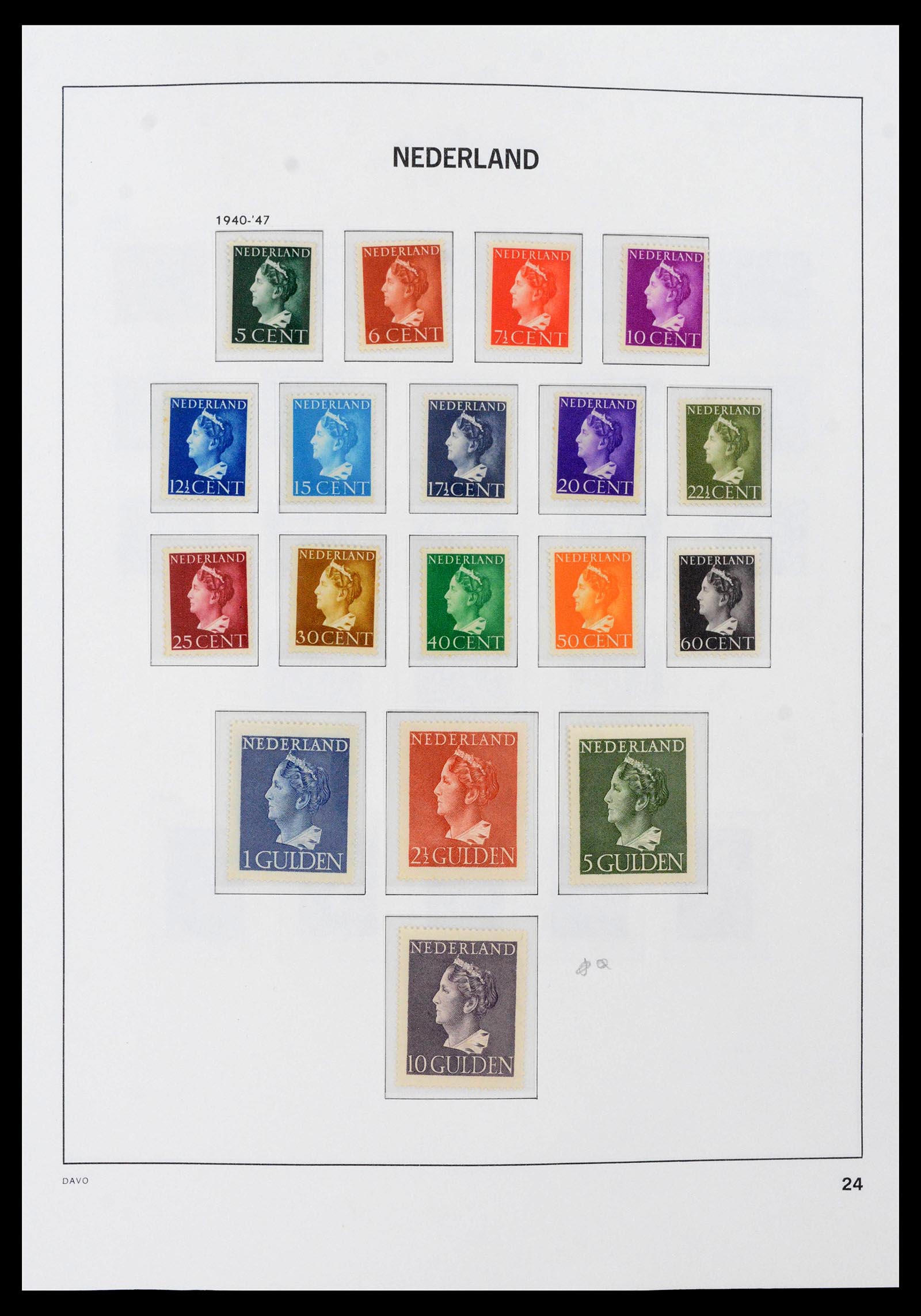 39733 0011 - Postzegelverzameling 39733 Nederland 1928-1959.