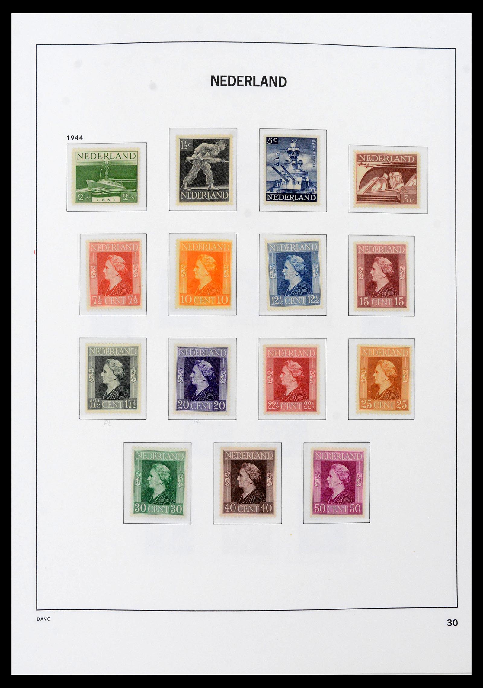 39733 0016 - Postzegelverzameling 39733 Nederland 1928-1959.