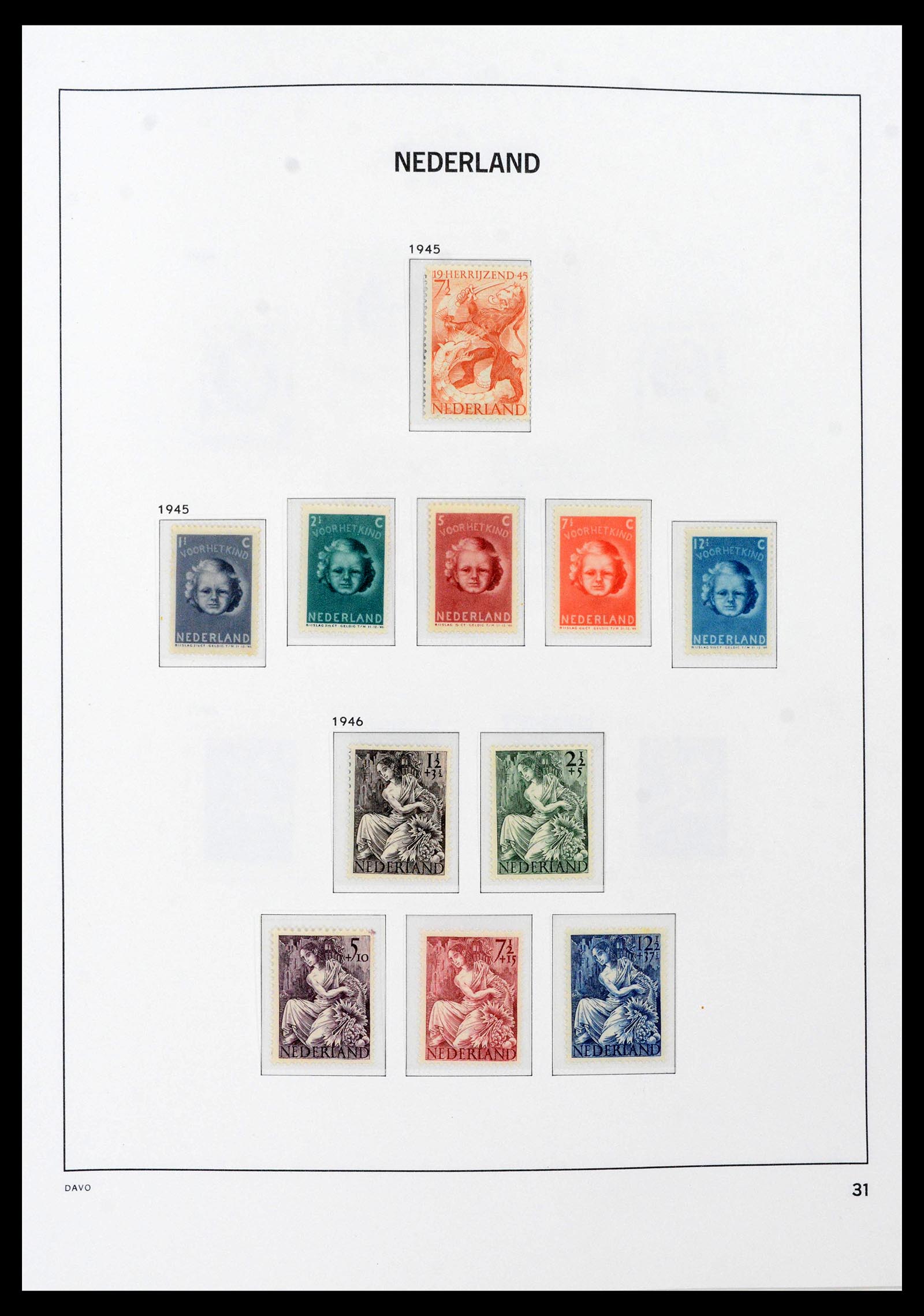 39733 0017 - Postzegelverzameling 39733 Nederland 1928-1959.